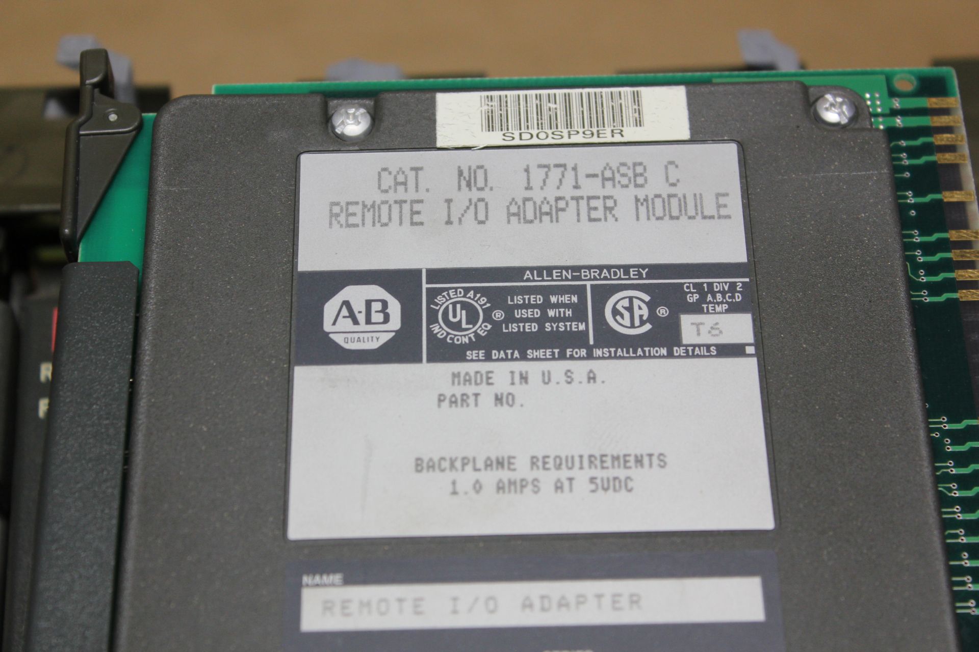 ALLEN BRADLEY 16 SLOT PLC RACK WITH MODULES - Image 3 of 18