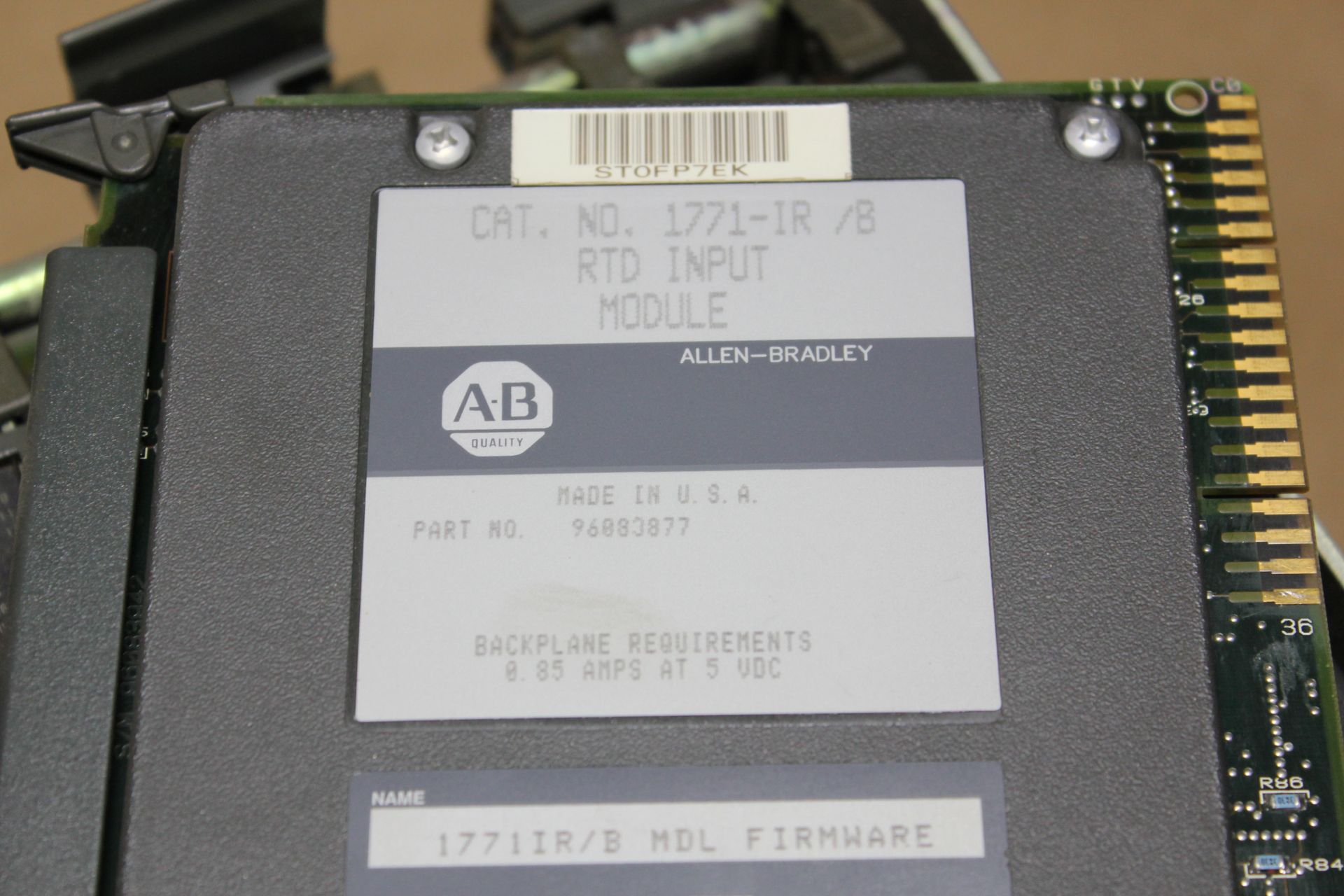 ALLEN BRADLEY 16 SLOT PLC RACK WITH MODULES - Image 13 of 18