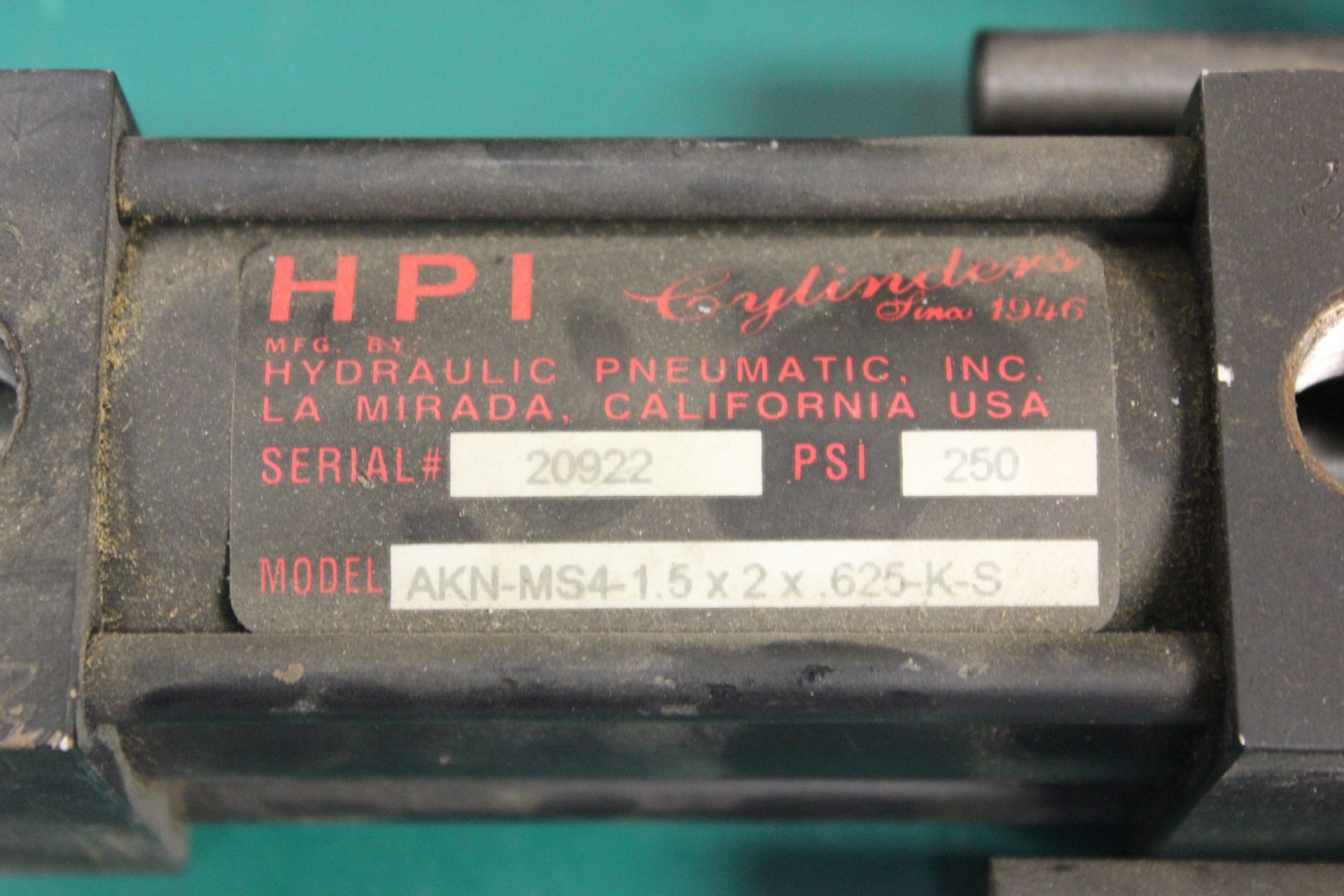 LOT OF 2 HPI HYDRAULIC PNEUMATIC CYLINDERS - Image 2 of 2