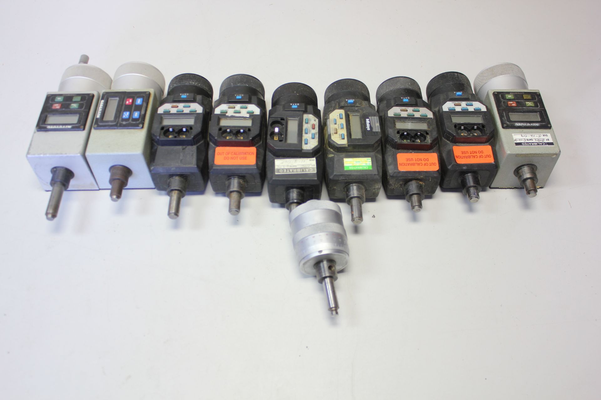 LOT OF MITUTOYO DIGIMATIC MICROMETER HEADS