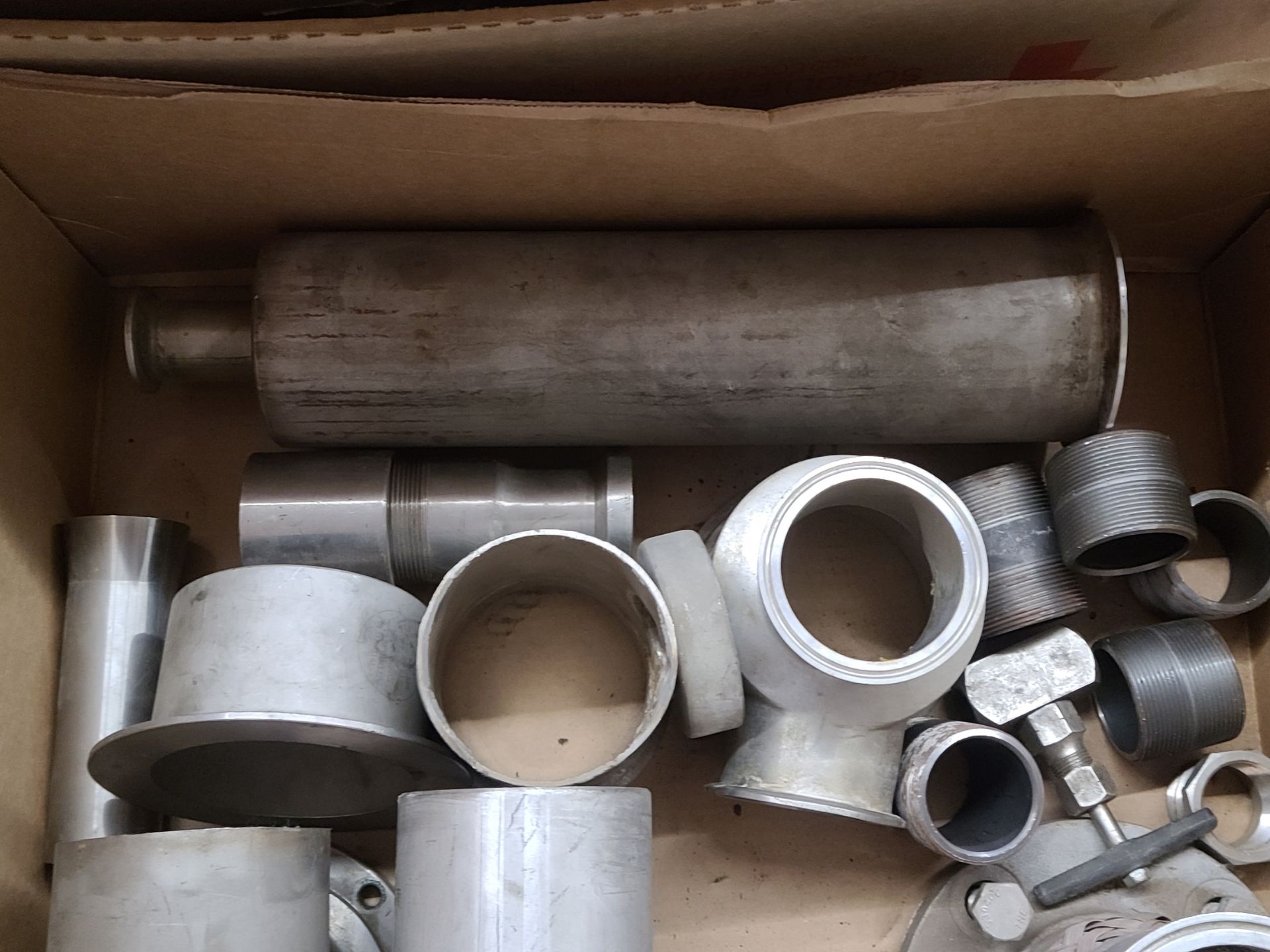 LOT OF LARGE SANITARY PROCESS FITTINGS - Image 3 of 5