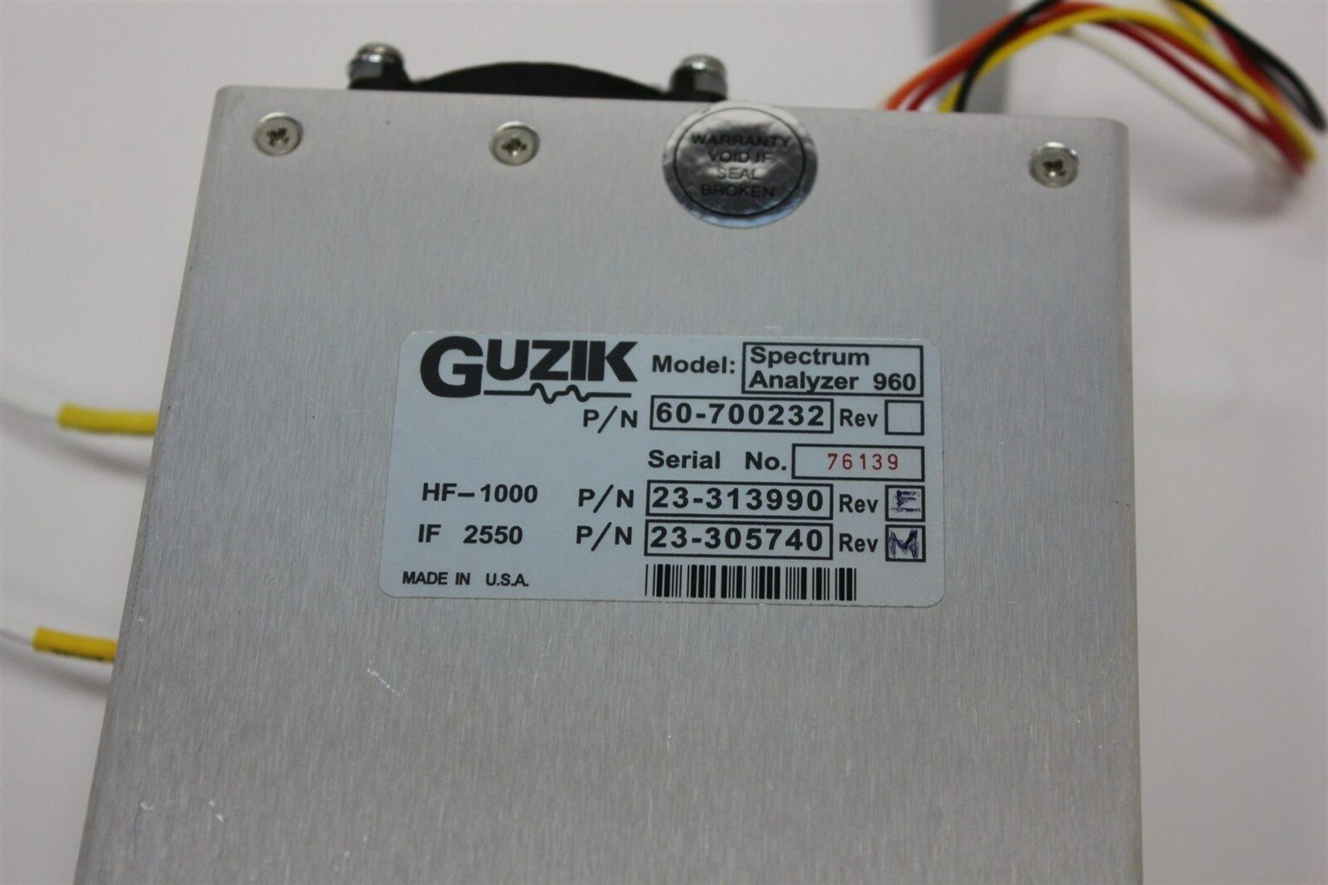 GUZIK SPECTRUM ANALYZER - Image 2 of 5