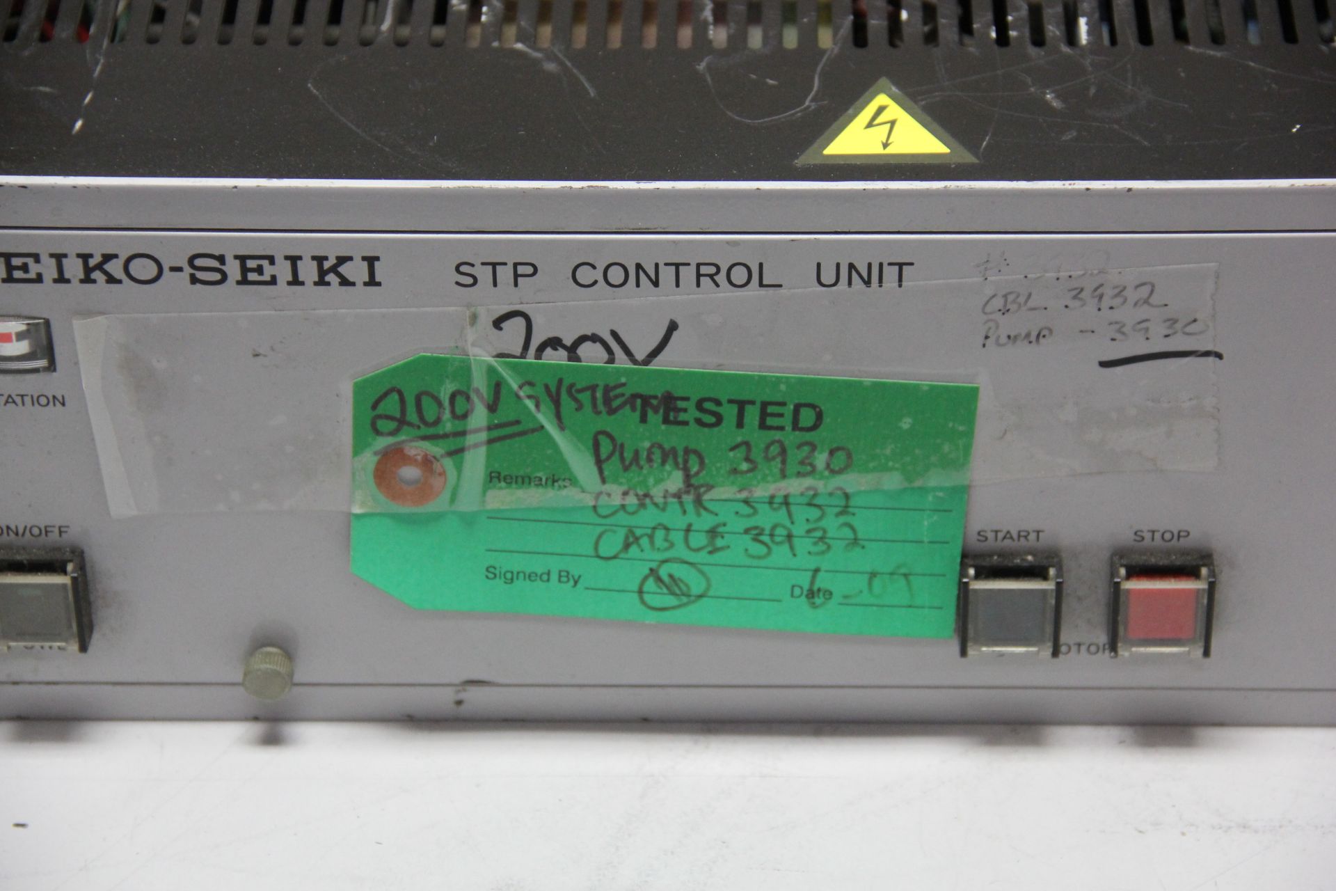 SEIKO SEIKI TURBO MOLECULAR VACUUM PUMP CONTROLLER - Image 2 of 5