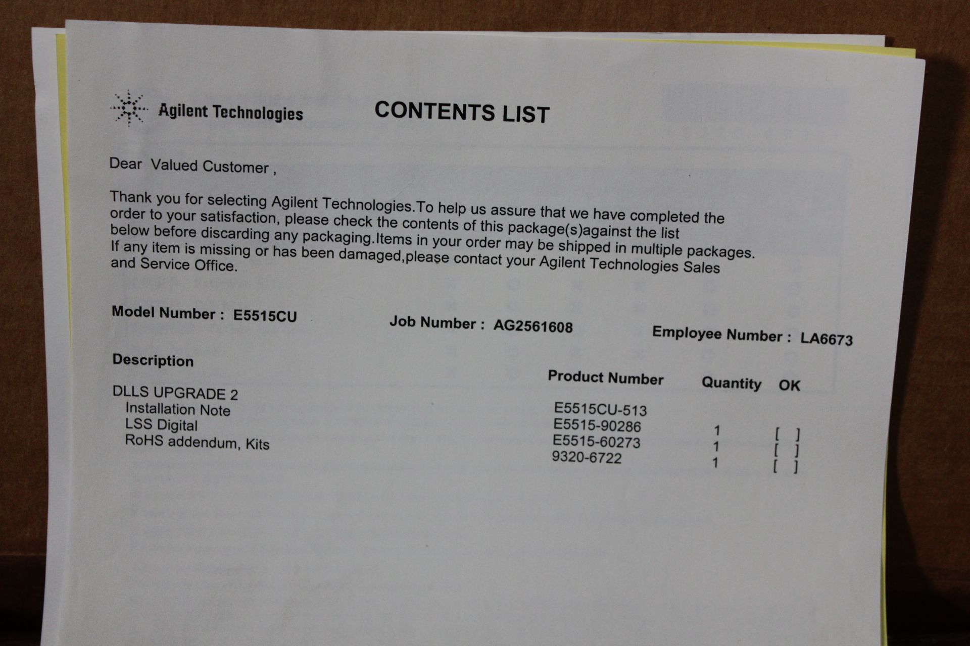 NEW AGILENT 8960 WIRELESS COMMUNICATIONS TEST SET DLLS BOARD UPGRADE - Image 4 of 8