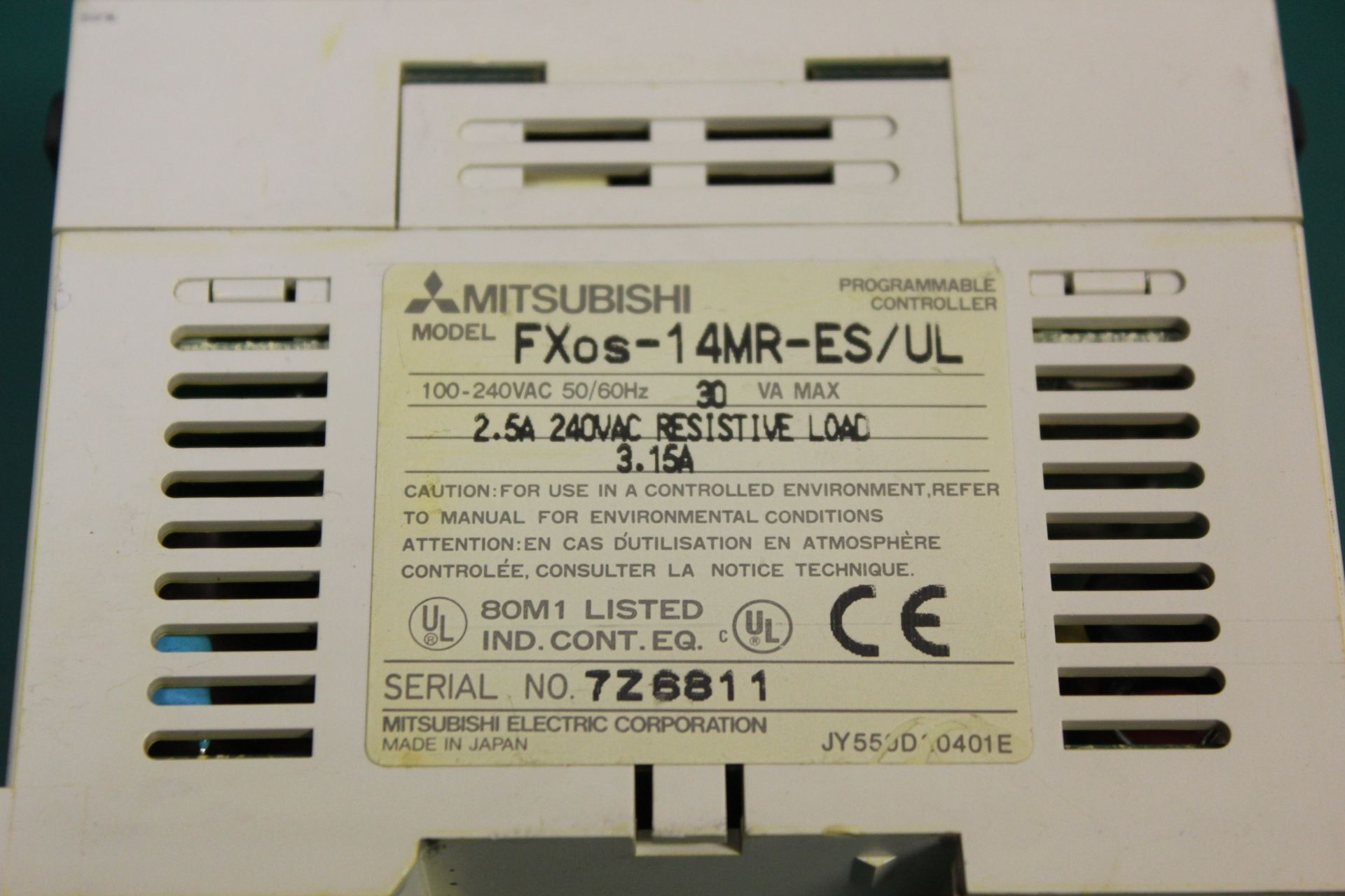 MITSUBISHI MELSEC PROGRAMMABLE CONTROLLER - Image 3 of 3