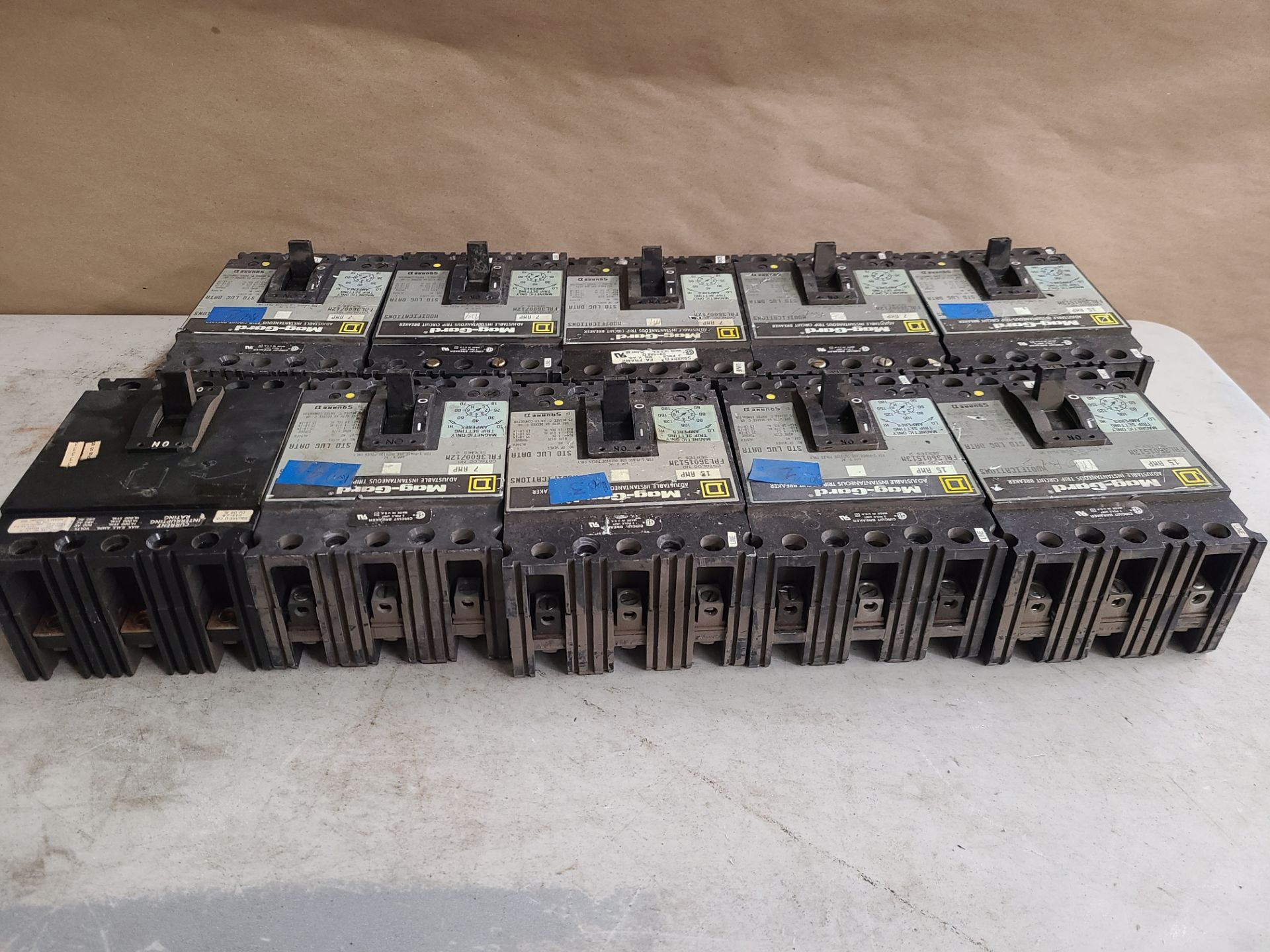 LOT OF SQUARE D MAG-GARD INDUSTRIAL MOLDED CASE CIRCUIT BREAKERS - Image 11 of 11