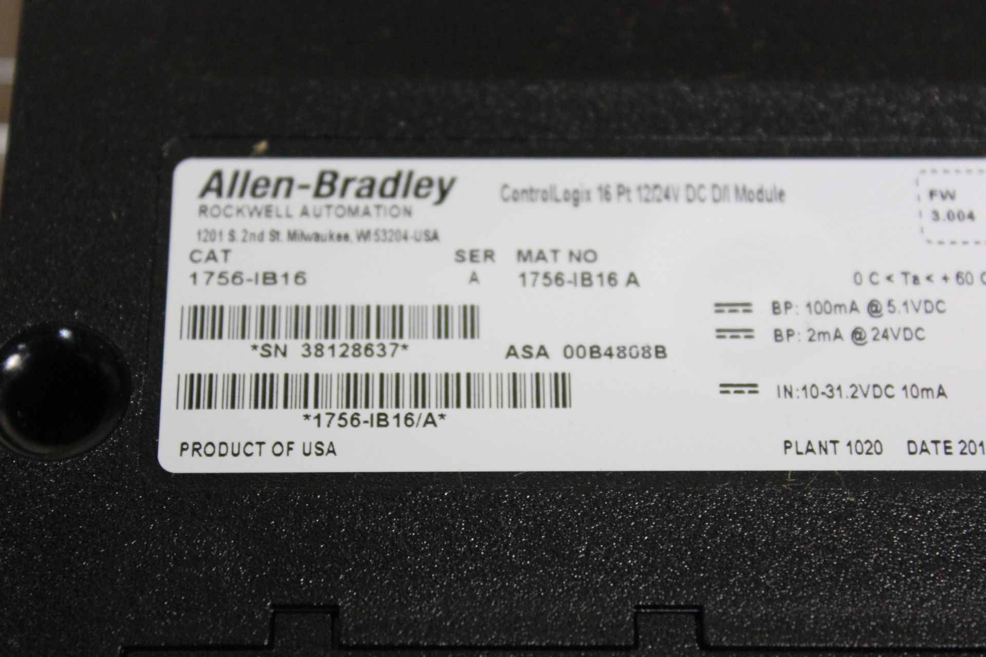 NEW ALLEN BRADLEY CONTROLLOGIX 16PT DC MODULE - Image 3 of 3