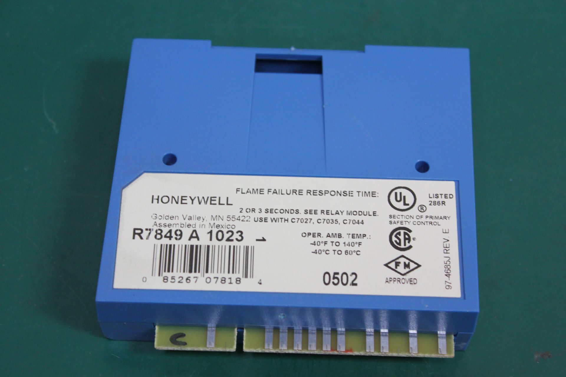 HONEYWELL 7800 SERIES BURNER CONTROL AND FLAME AMPLIFIER - Image 6 of 6