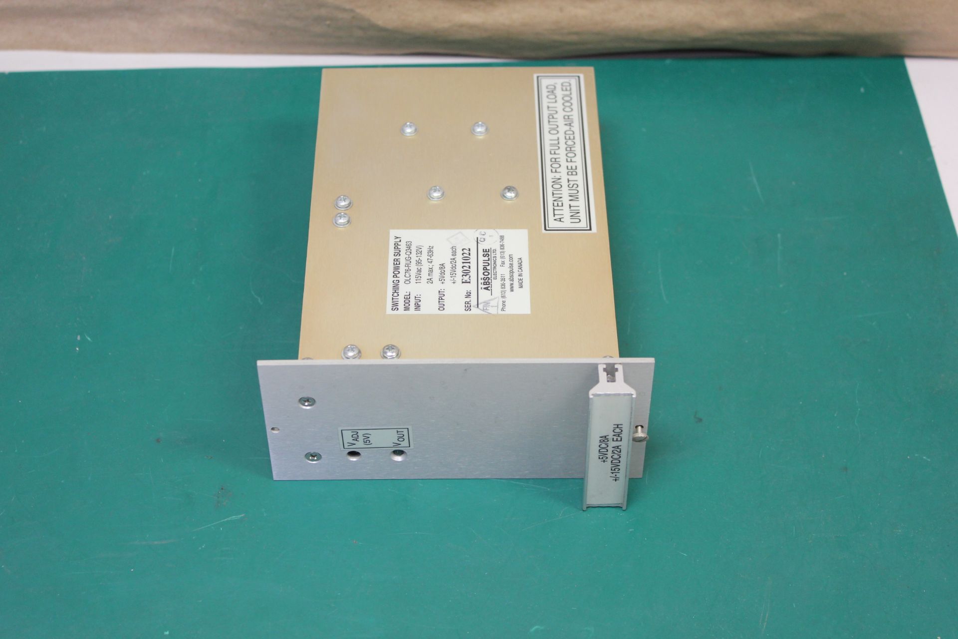 ABSOPULSE 5VDC SWITCHING POWER SUPPLY