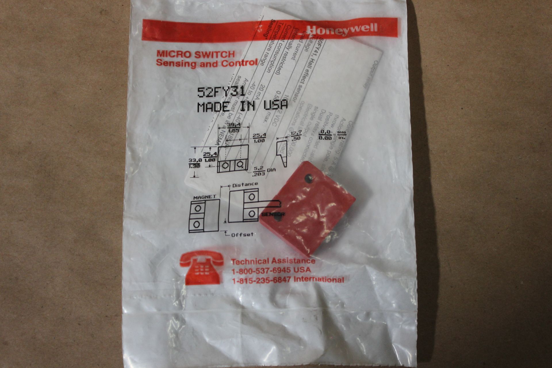 NEW HONEYWELL MICROSWITCH MAGNETIC ACTUATOR