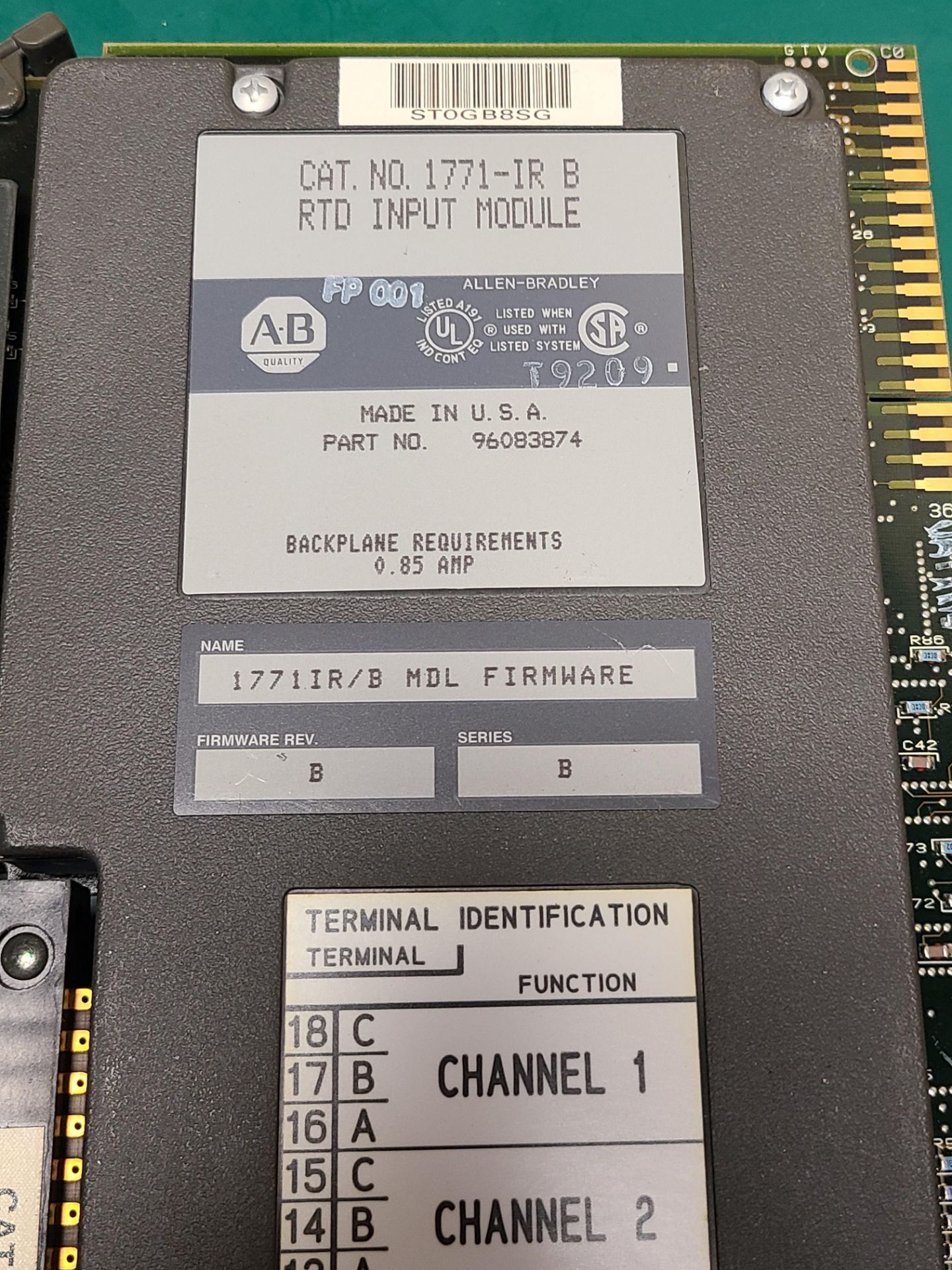 ALLEN BRADLEY RTD PLC MODULE - Image 2 of 2