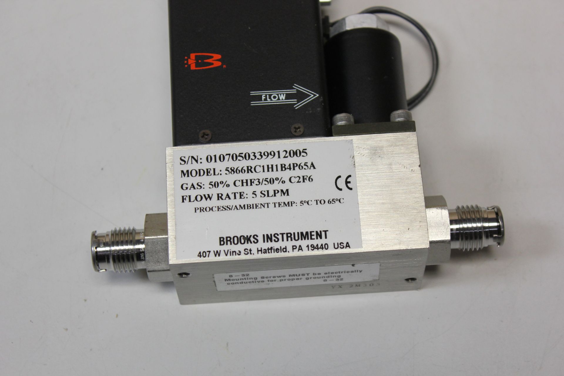 BROOKS 5866 RT PRESSURE CONTROLLER FLOW METER - Image 3 of 5