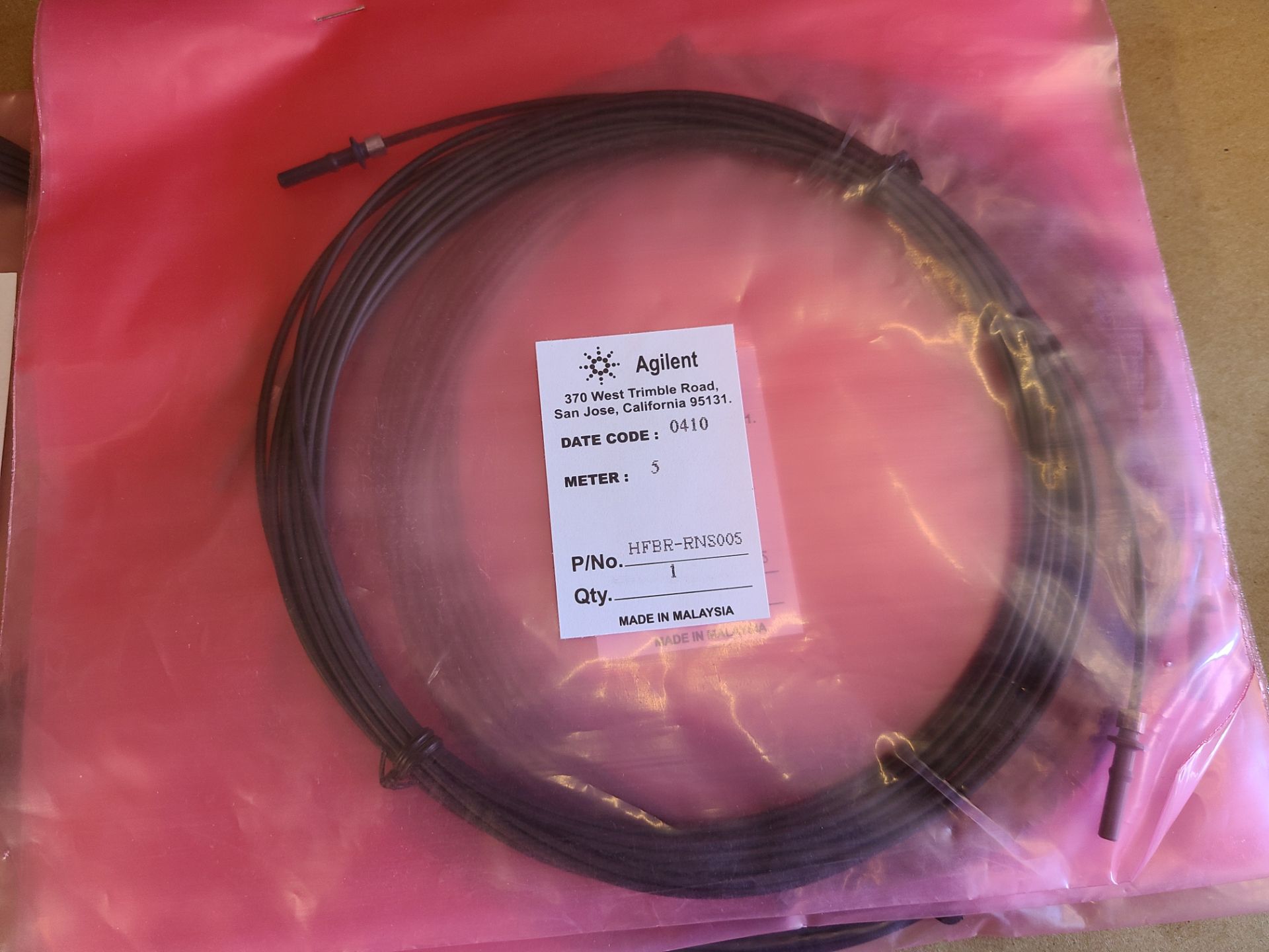 LOT OF NEW AGILENT FIBER OPTIC CABLES - Image 3 of 5