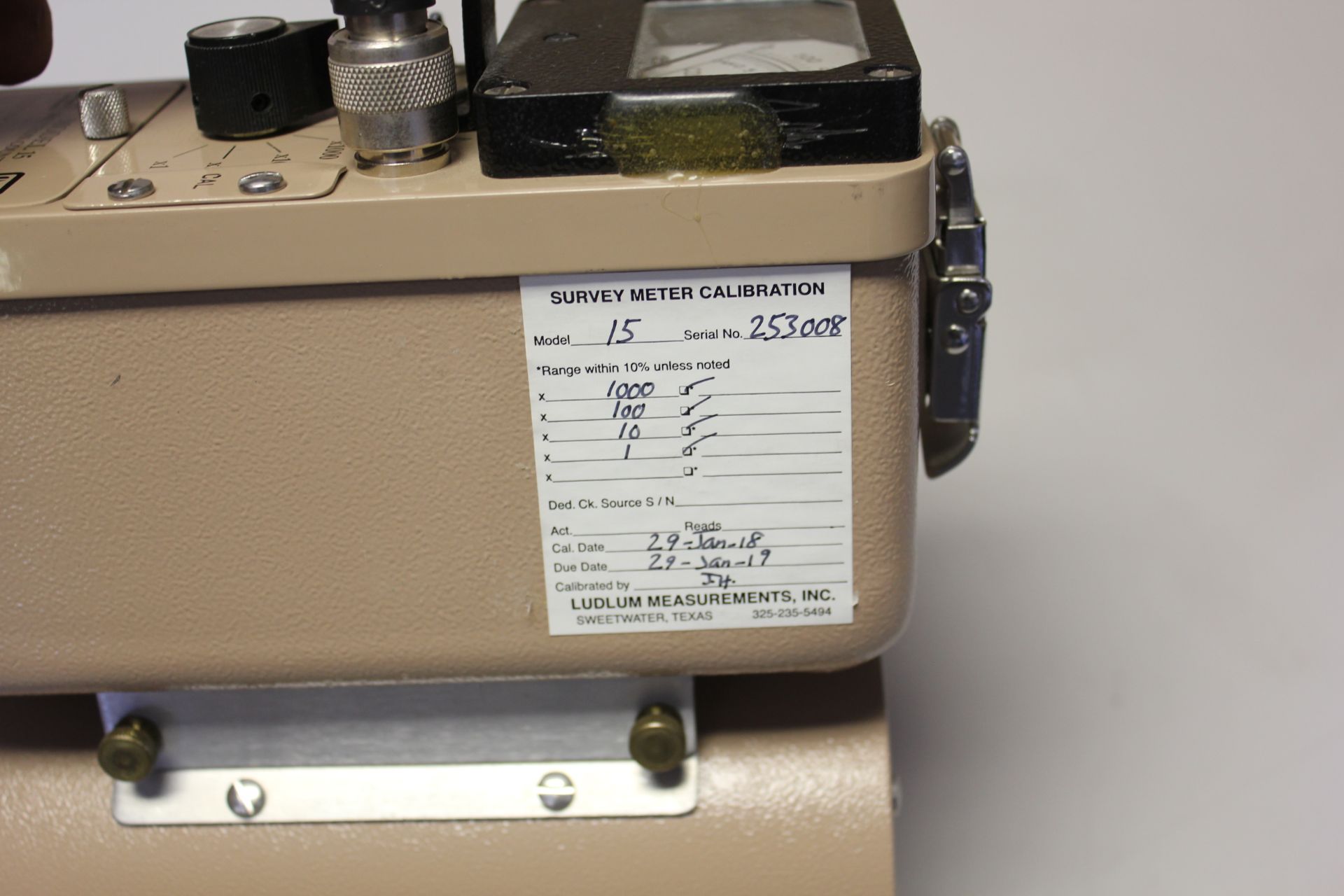 LUDLUM MODEL 15 NEUTRON COUNTER DETECTOR - Image 10 of 12