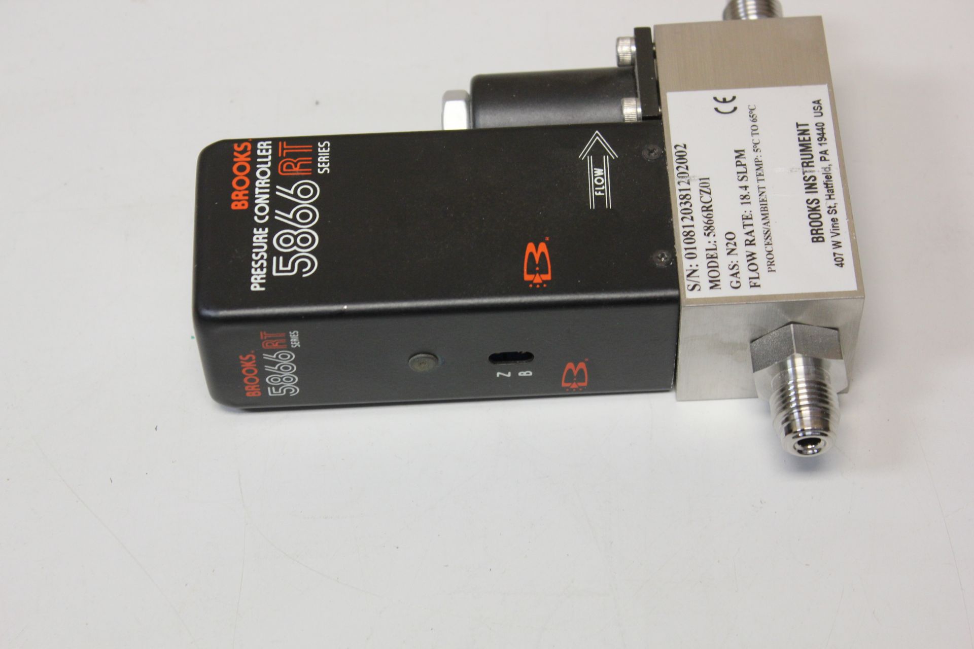 BROOKS 5866 RT PRESSURE CONTROLLER FLOW METER - Image 5 of 5