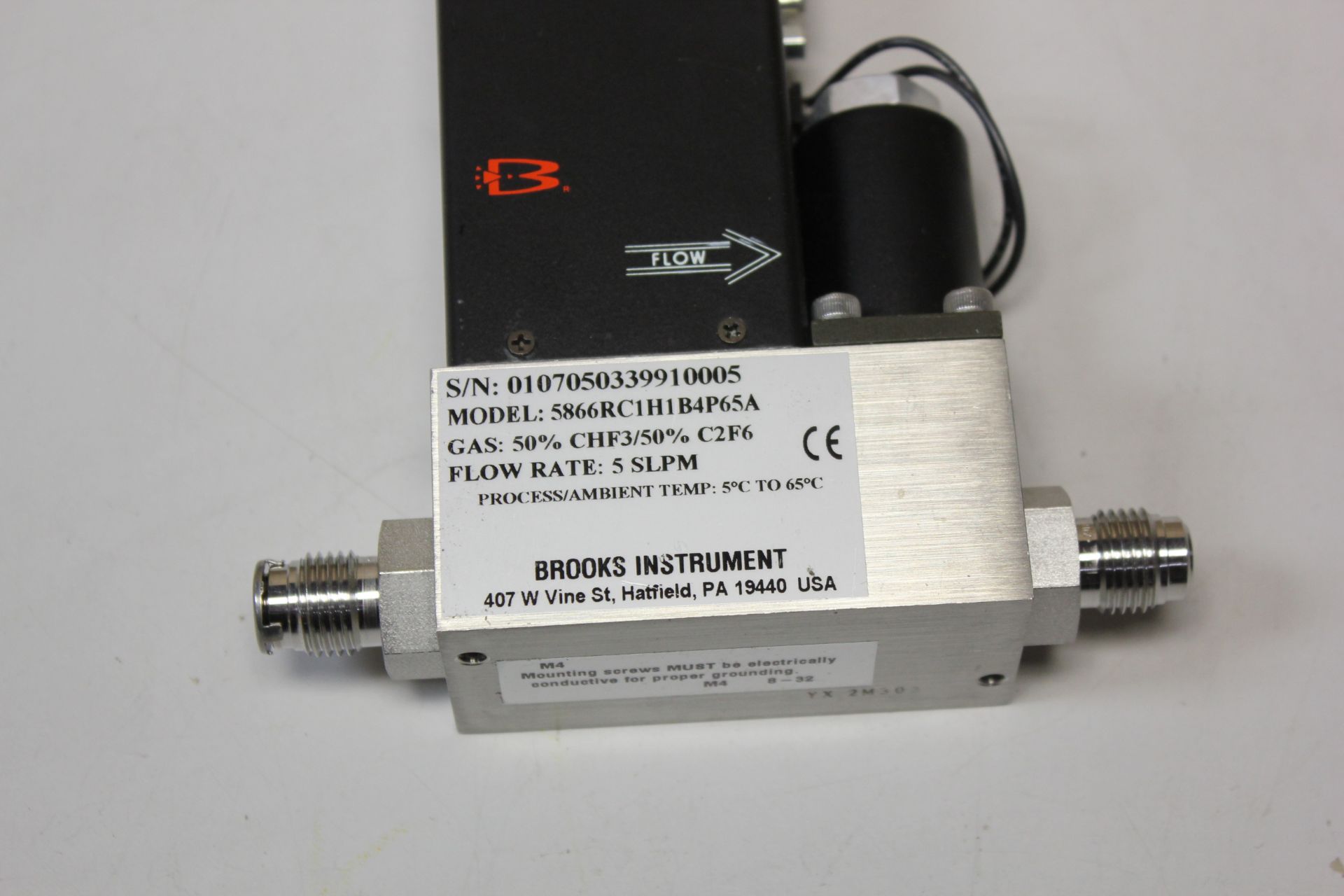 BROOKS 5866 RT PRESSURE CONTROLLER FLOW METER - Image 3 of 5