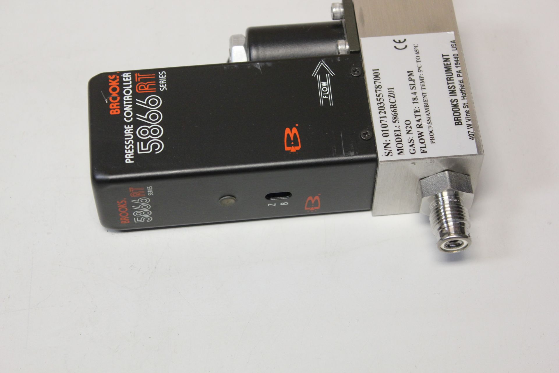 BROOKS 5866 RT PRESSURE CONTROLLER FLOW METER - Image 5 of 5