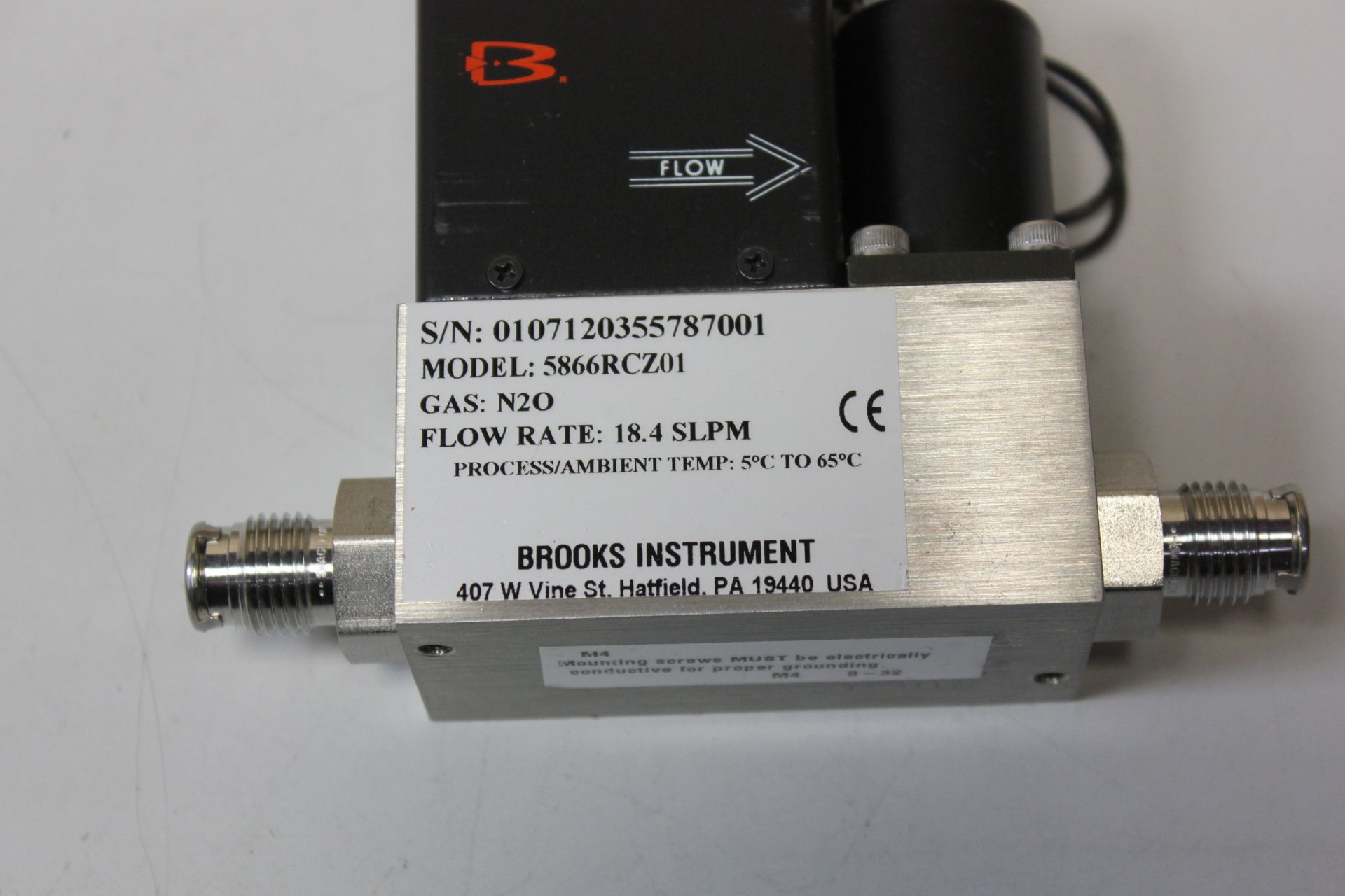 BROOKS 5866 RT PRESSURE CONTROLLER FLOW METER - Image 3 of 5