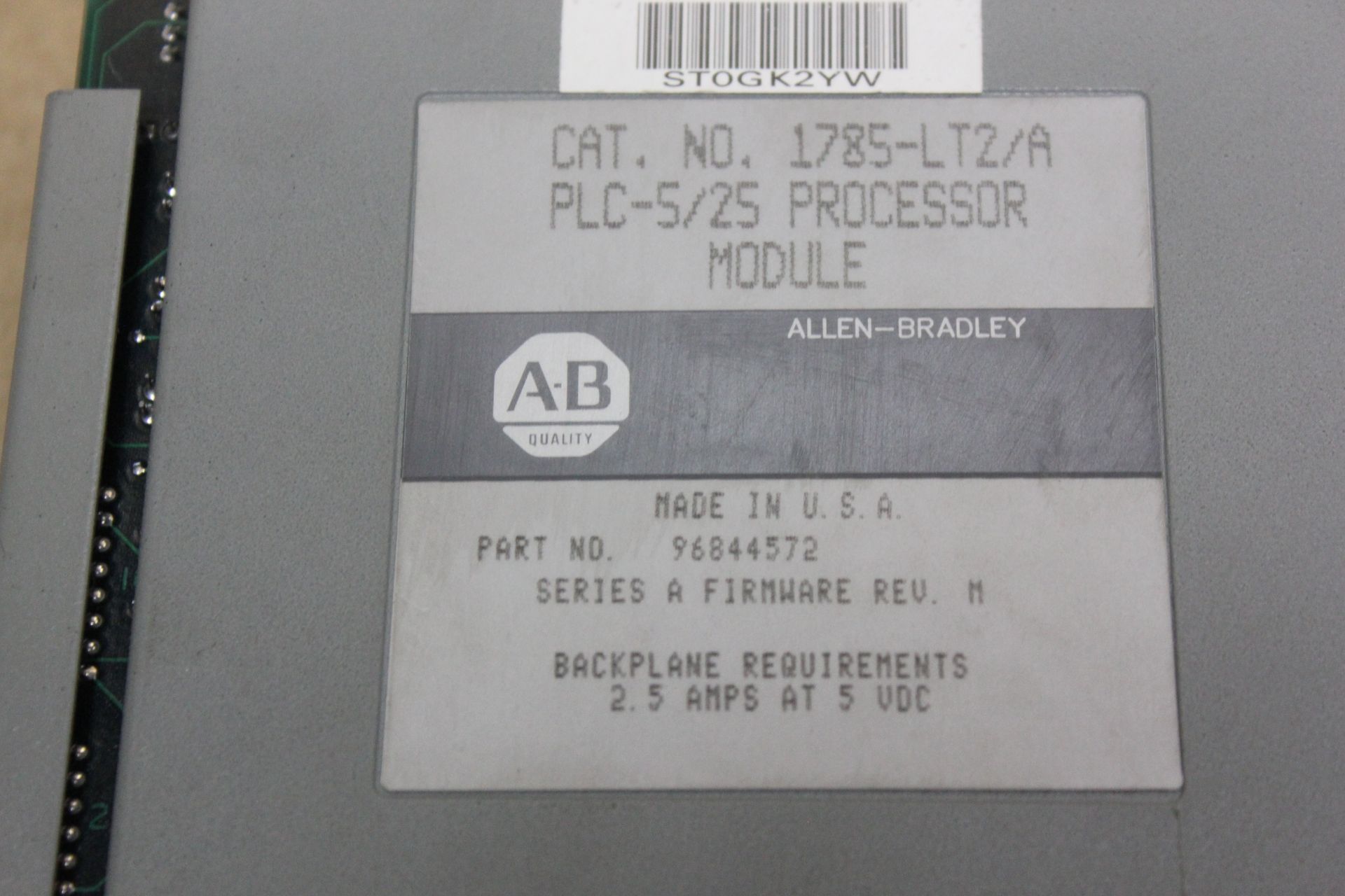 ALLEN BRADLEY PLC CPU PROCESSOR - Image 3 of 4