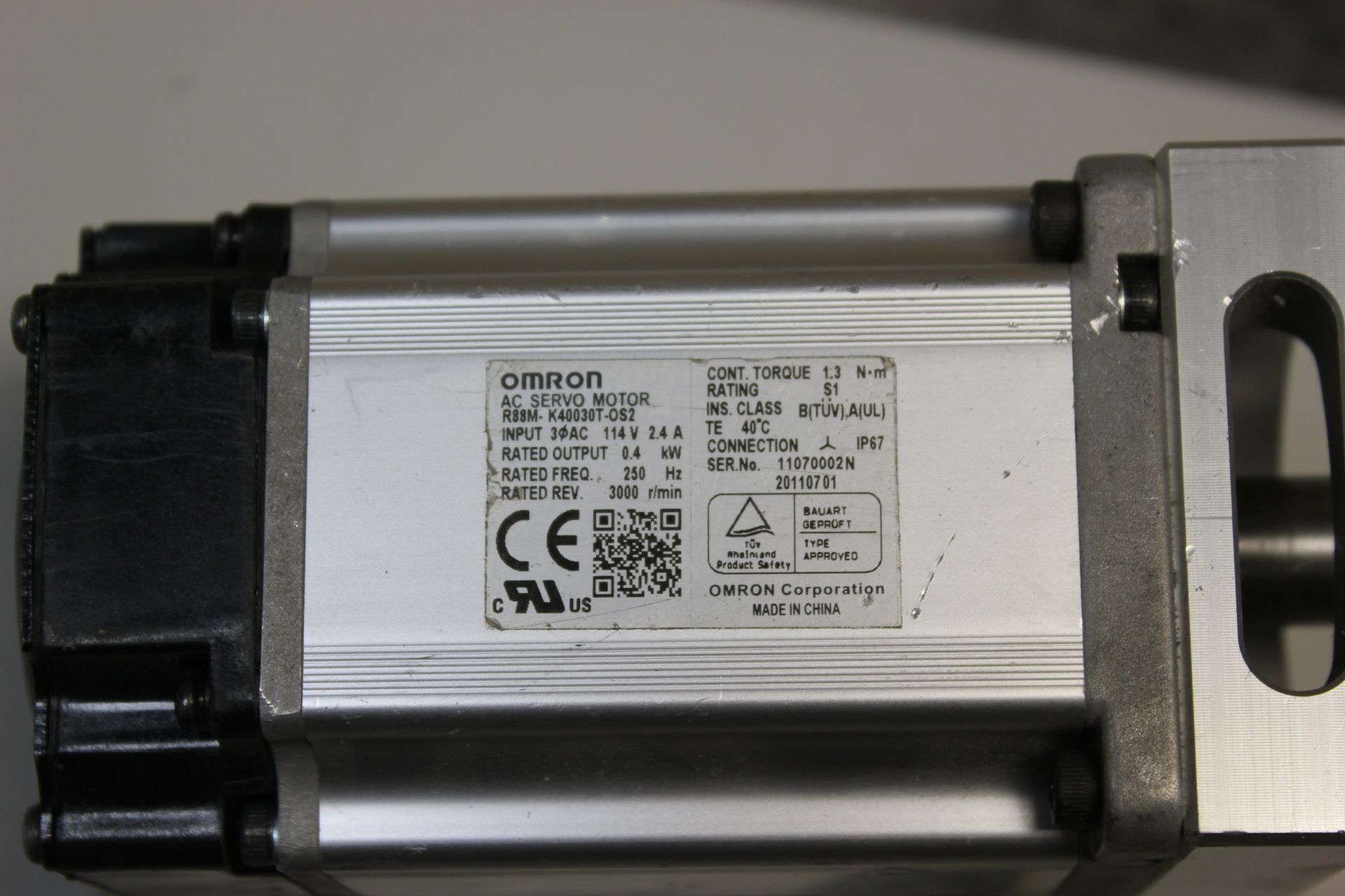 OMRON AC SERVO MOTOR - Image 3 of 4