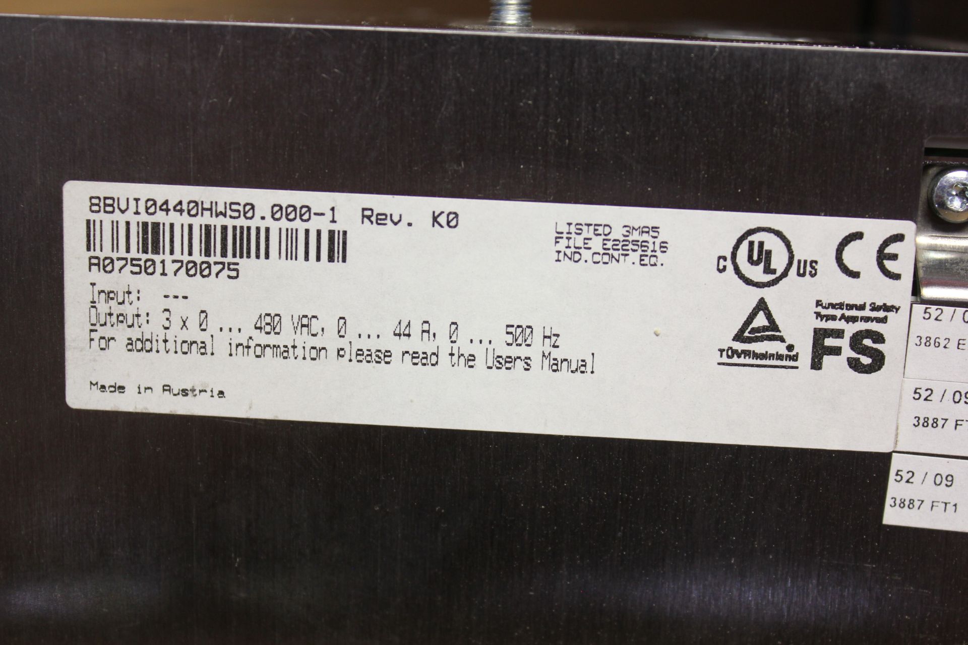 B&R AUTOMATION ACOPOS MULTI I0440S INVERTER MODULE - Image 10 of 10