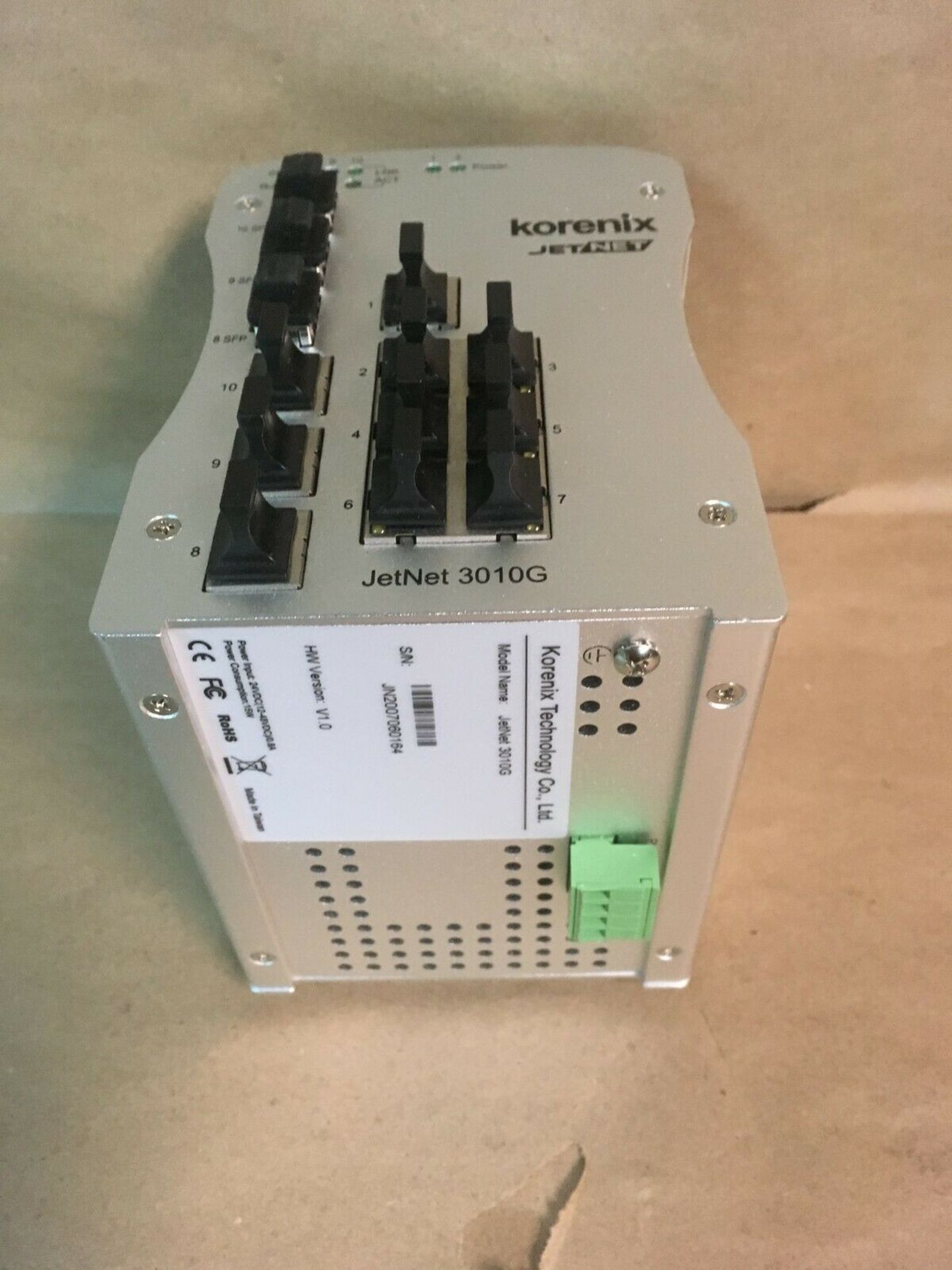 KORENIX TECHNOLOGY 10 PORT INDUSTRIAL ETHERNET SWITCH