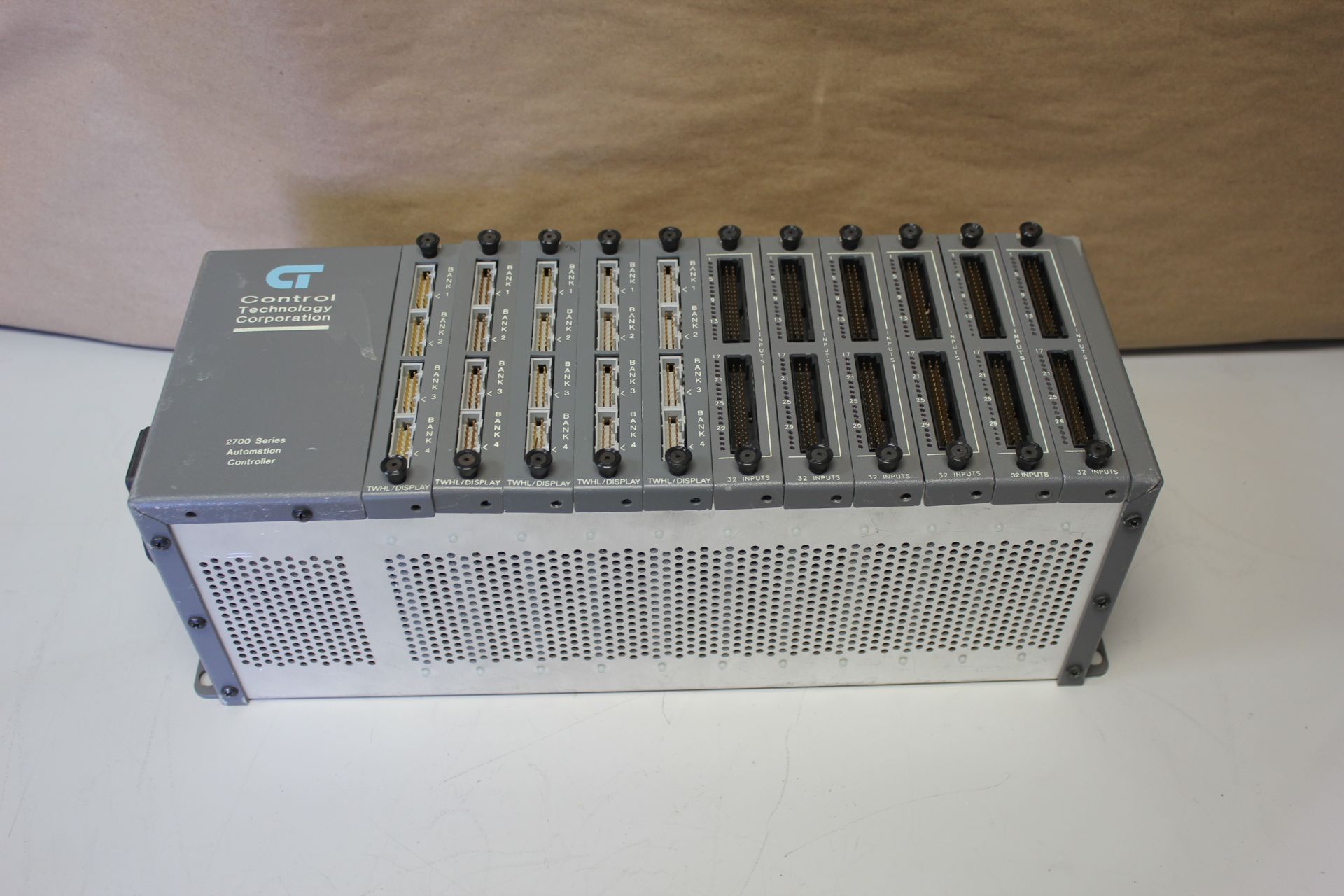 CONTROL TECHNOLOGY PLC RACK WITH 11 MODULES