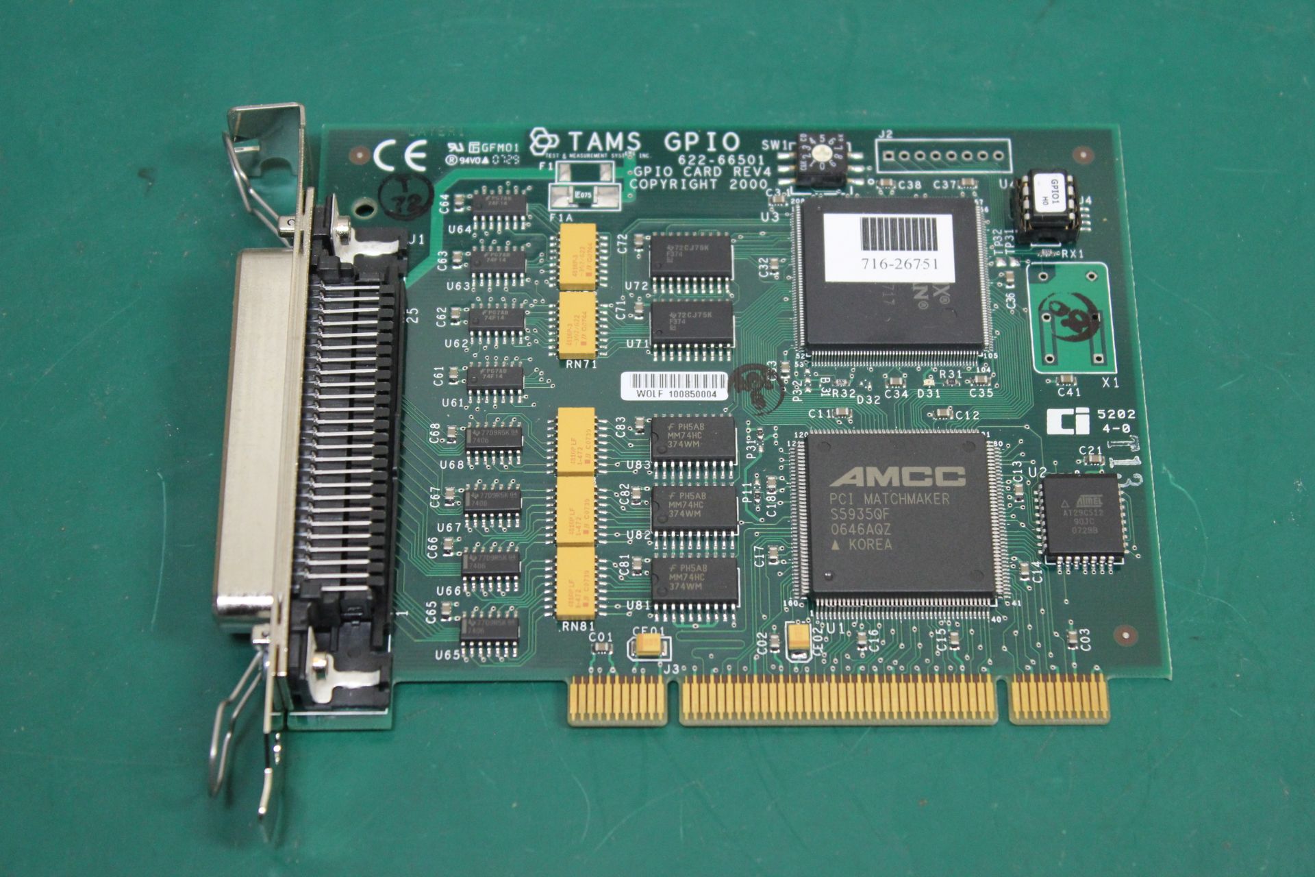 TAMS GPIO PCI INTERFACE CARD