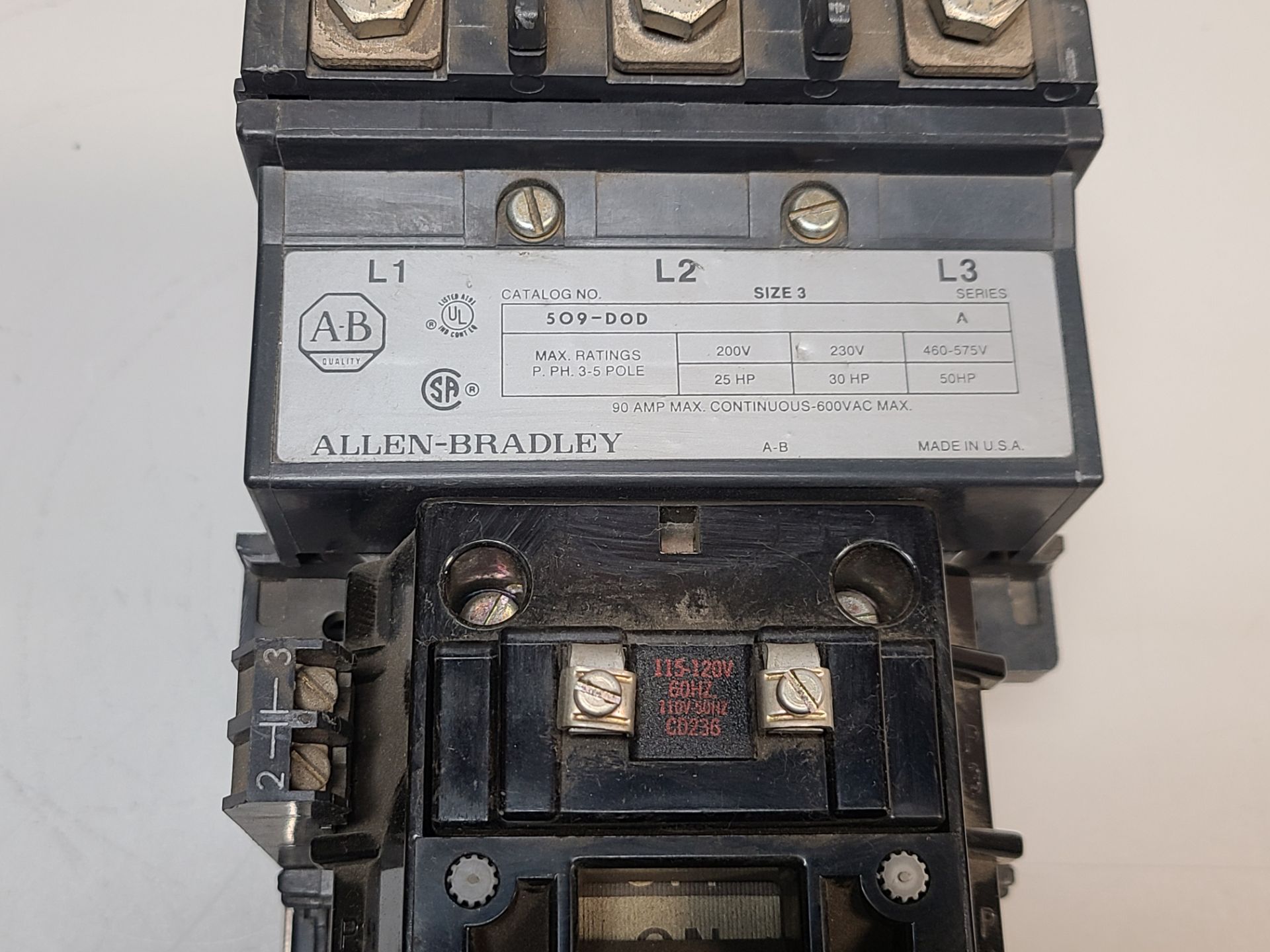 ALLEN BRADLEY STARTER WITH OVEROAD RELAY - Image 6 of 7