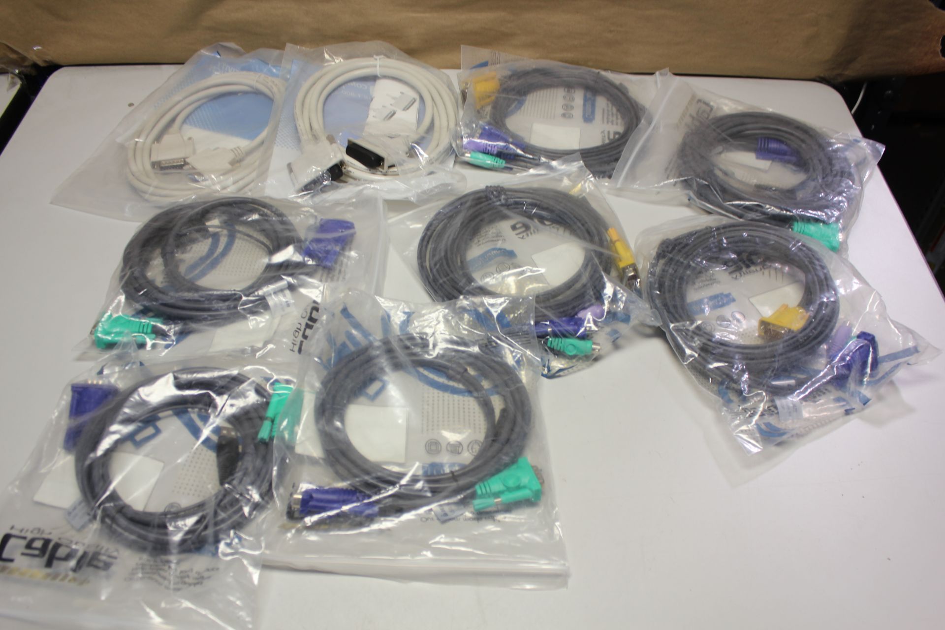 LOT OF NEW CABLES USB, KVM, PS2 - Image 7 of 11