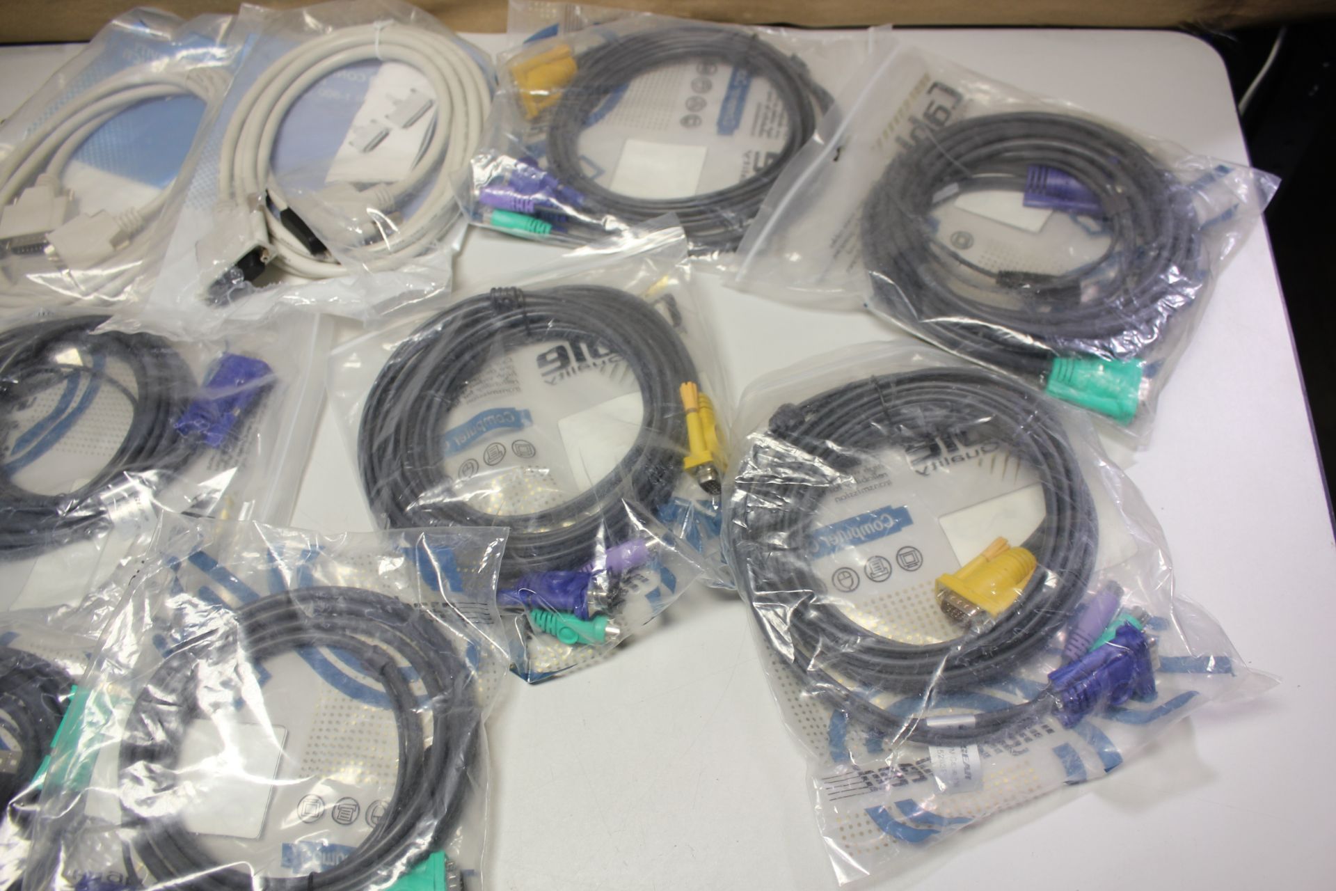 LOT OF NEW CABLES USB, KVM, PS2 - Image 10 of 11