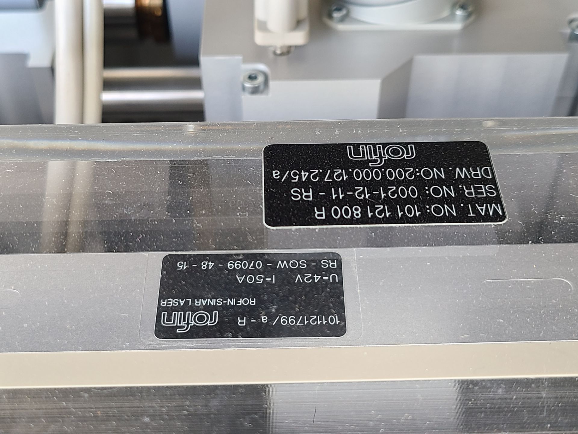 ROFIN SINAR DQ X80 DIODE PUMPED SOLID STATE LASER EDGE DELETION YAG SYSTEM - Image 38 of 84