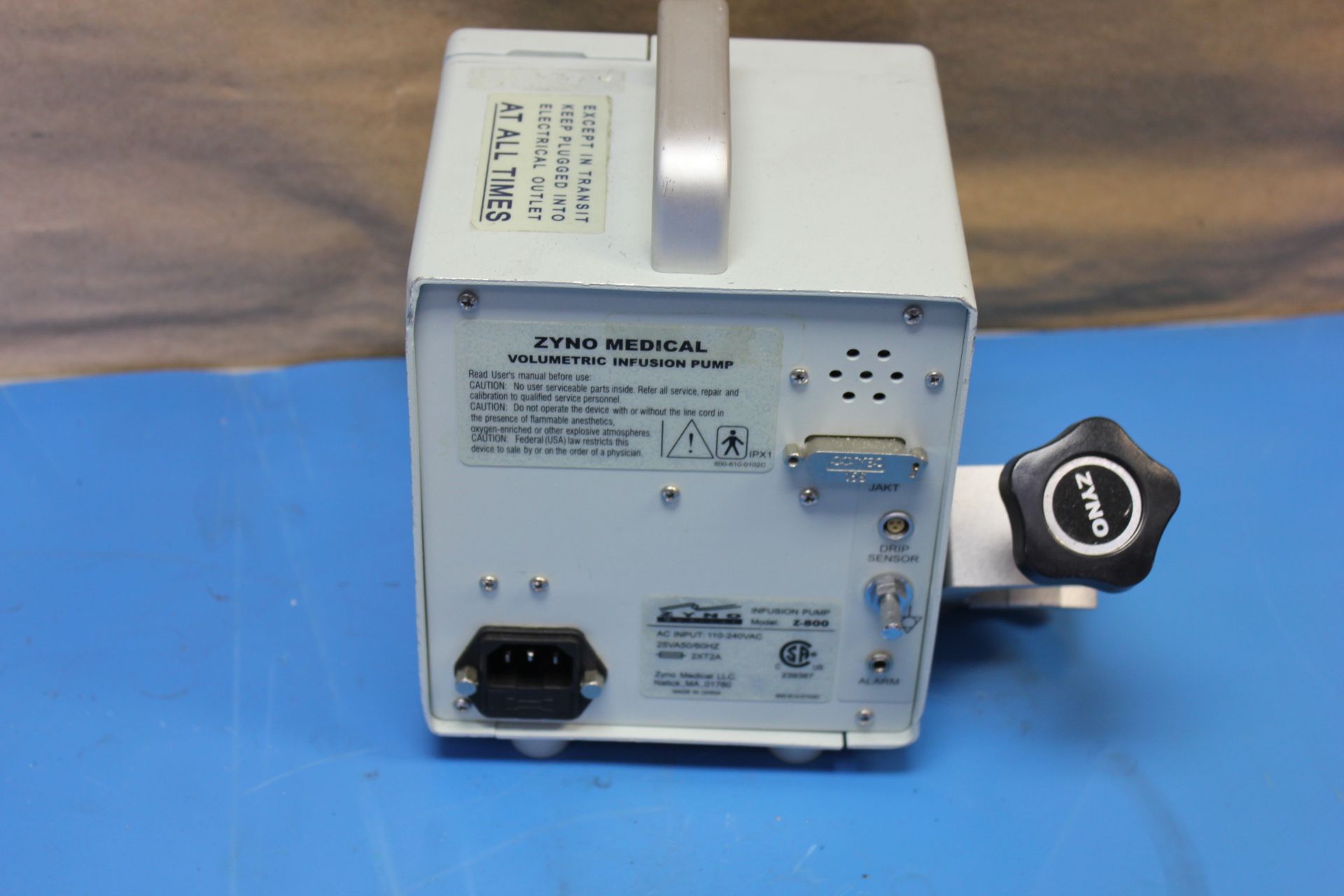 ZYNO MEDICAL Z-800 INFUSION PUMP - Image 4 of 5
