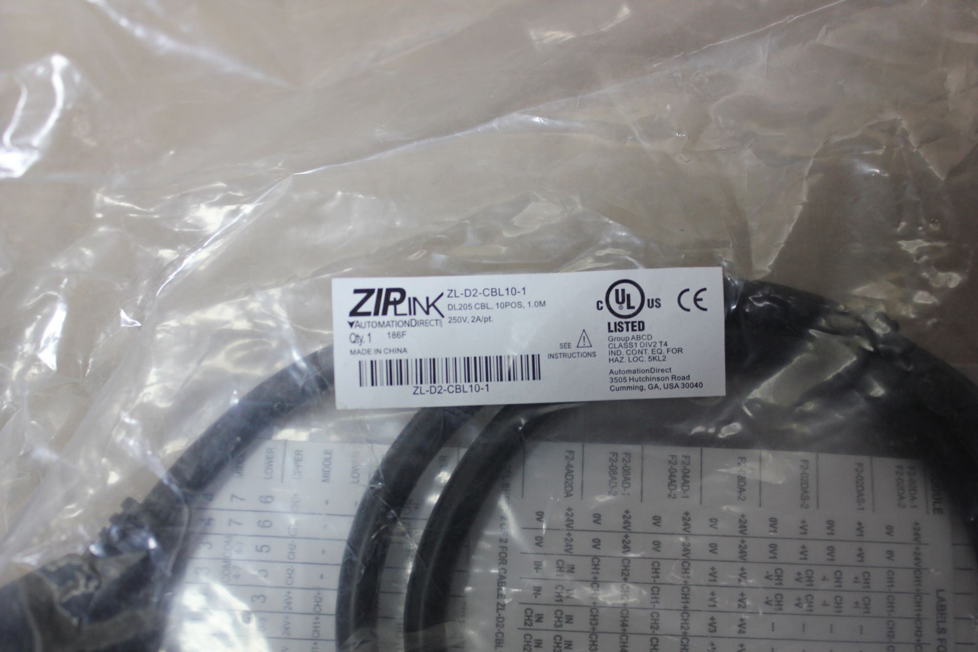 LOT OF 2 NEW AUTOMATION DIRECT ZIPLINK PLC CABLES - Image 3 of 3