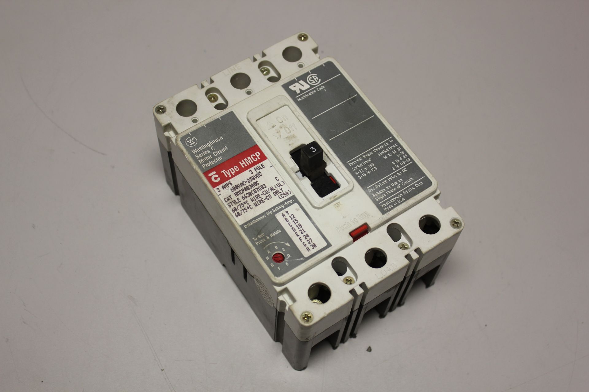 WESTINGHOUSE CIRCUIT PROTECTOR