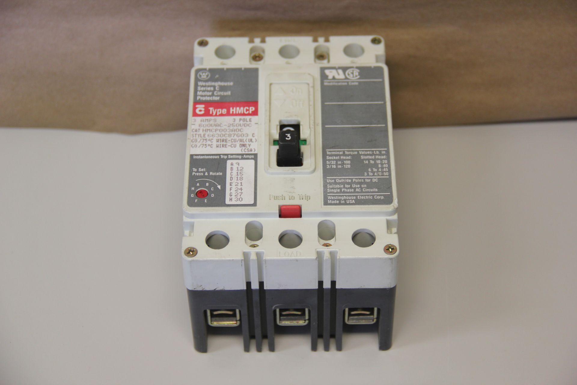 WESTINGHOUSE CIRCUIT BREAKER PROTECTOR