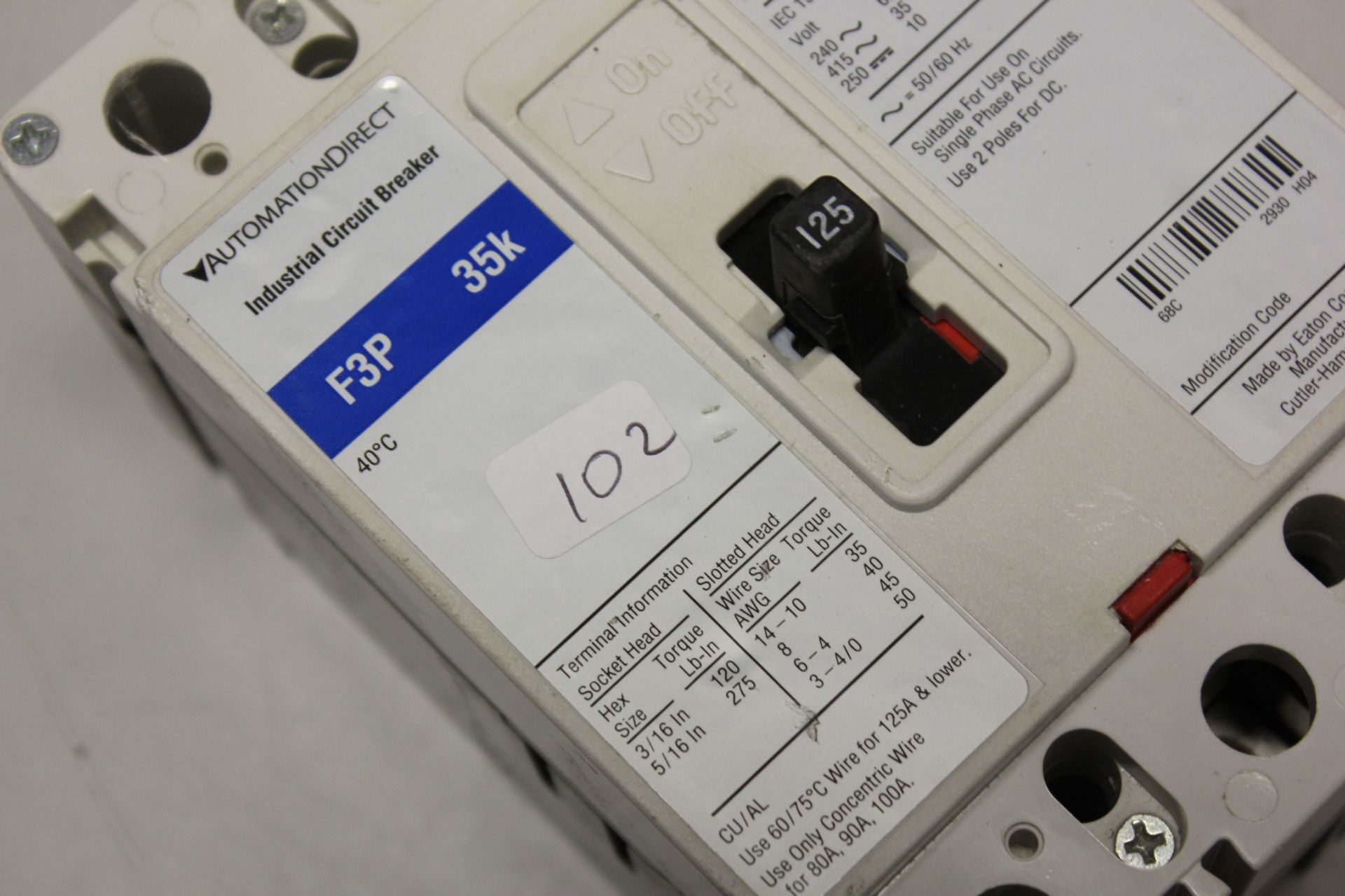 AUTOMATION DIRECT CIRCUIT BREAKER - Image 2 of 6