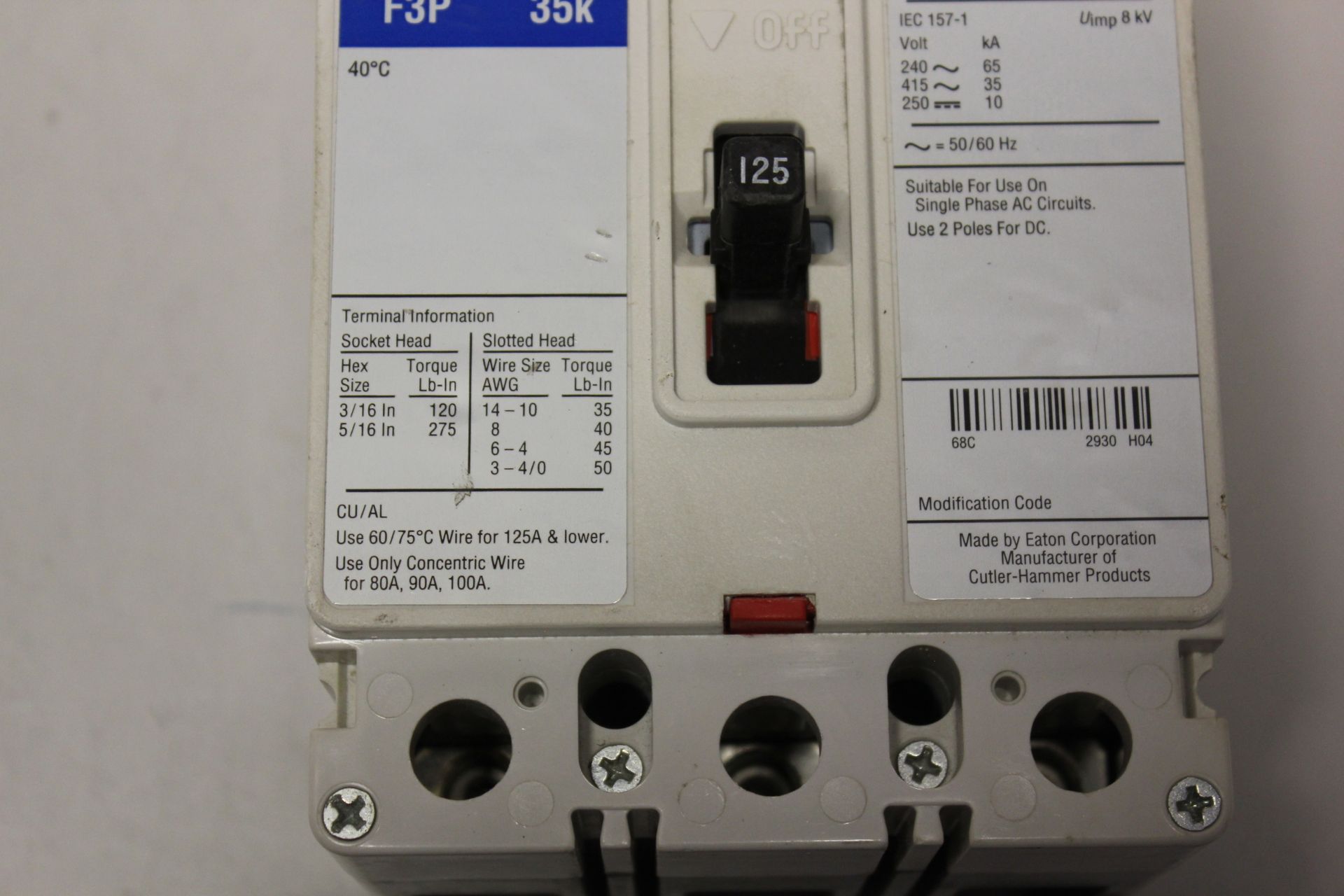 AUTOMATION DIRECT CIRCUIT BREAKER - Image 3 of 5