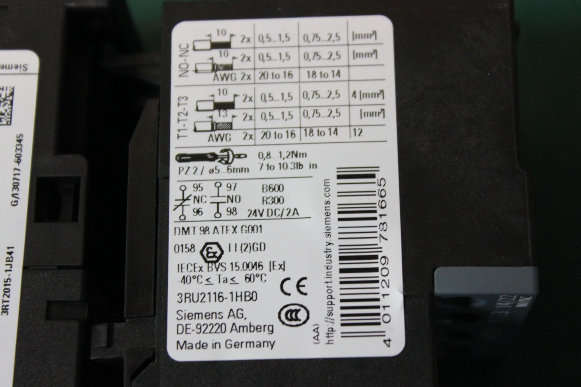 SIEMENS SIRIUS CONTACTOR & OVERLOAD RELAY - Image 6 of 7