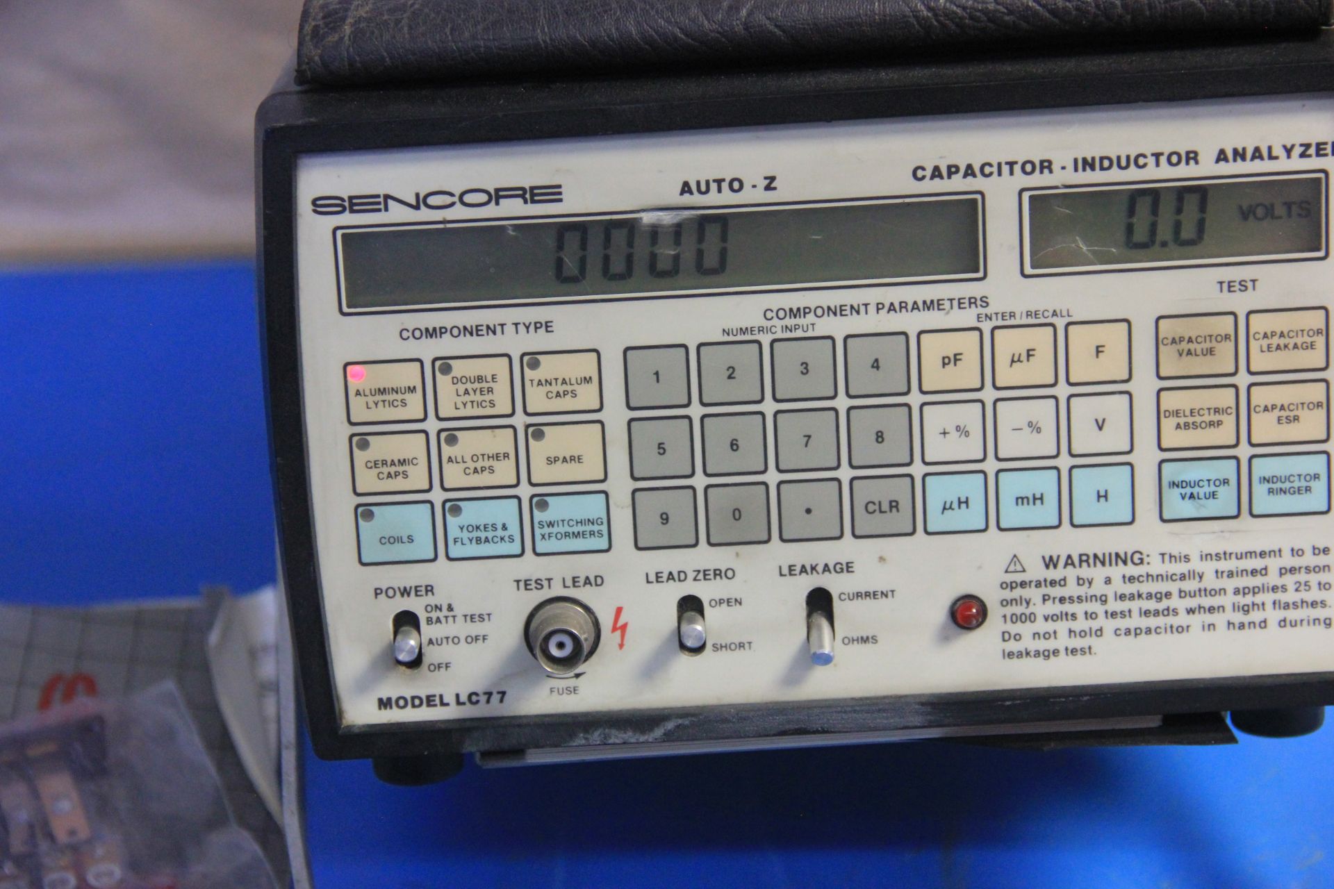 SENCORE AUTO-Z CAPACITOR INDUCTOR ANALYZER - Image 6 of 15