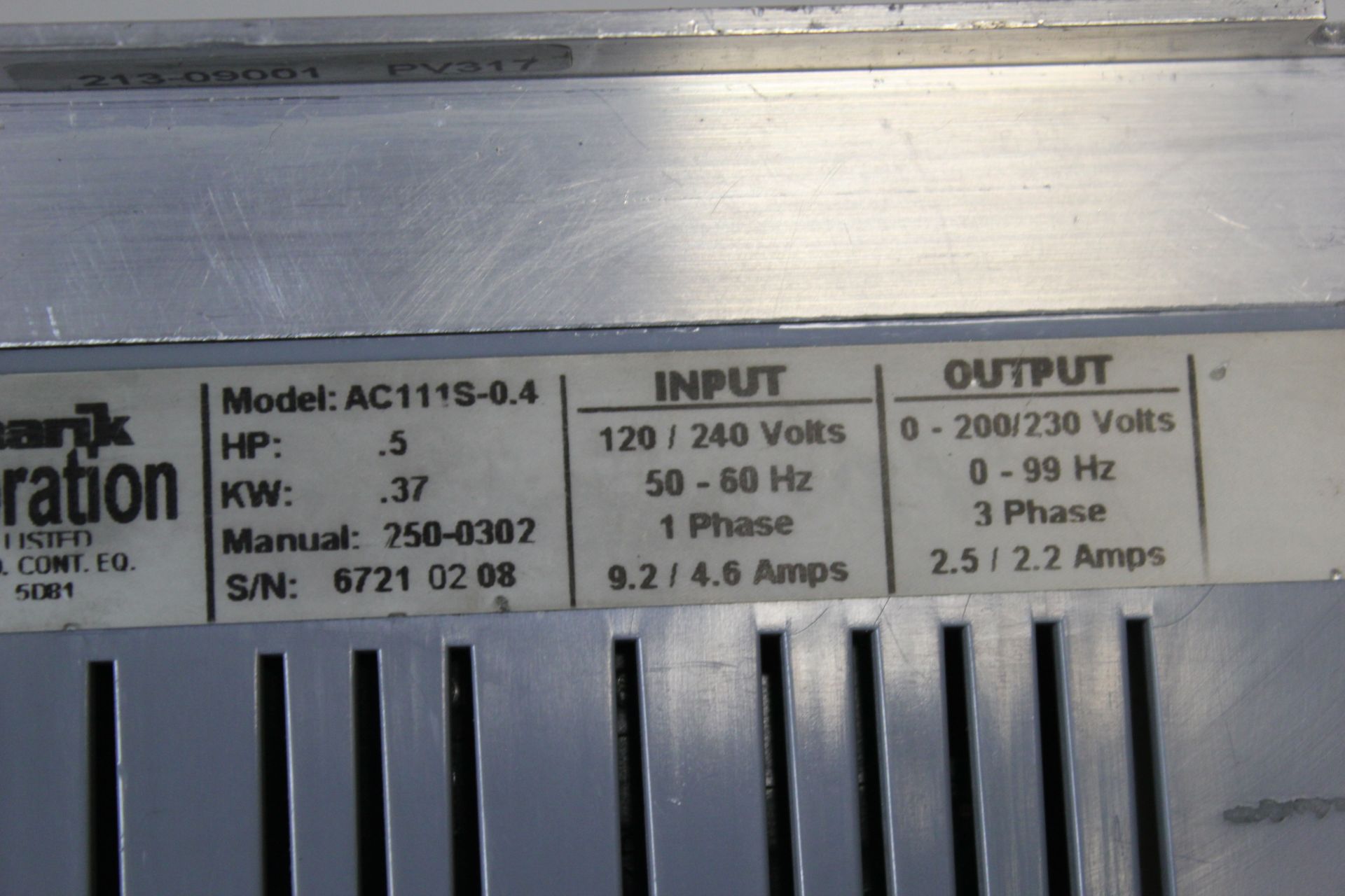 MINARIK AC100 SERIES .5HP AC DRIVE - Image 3 of 3