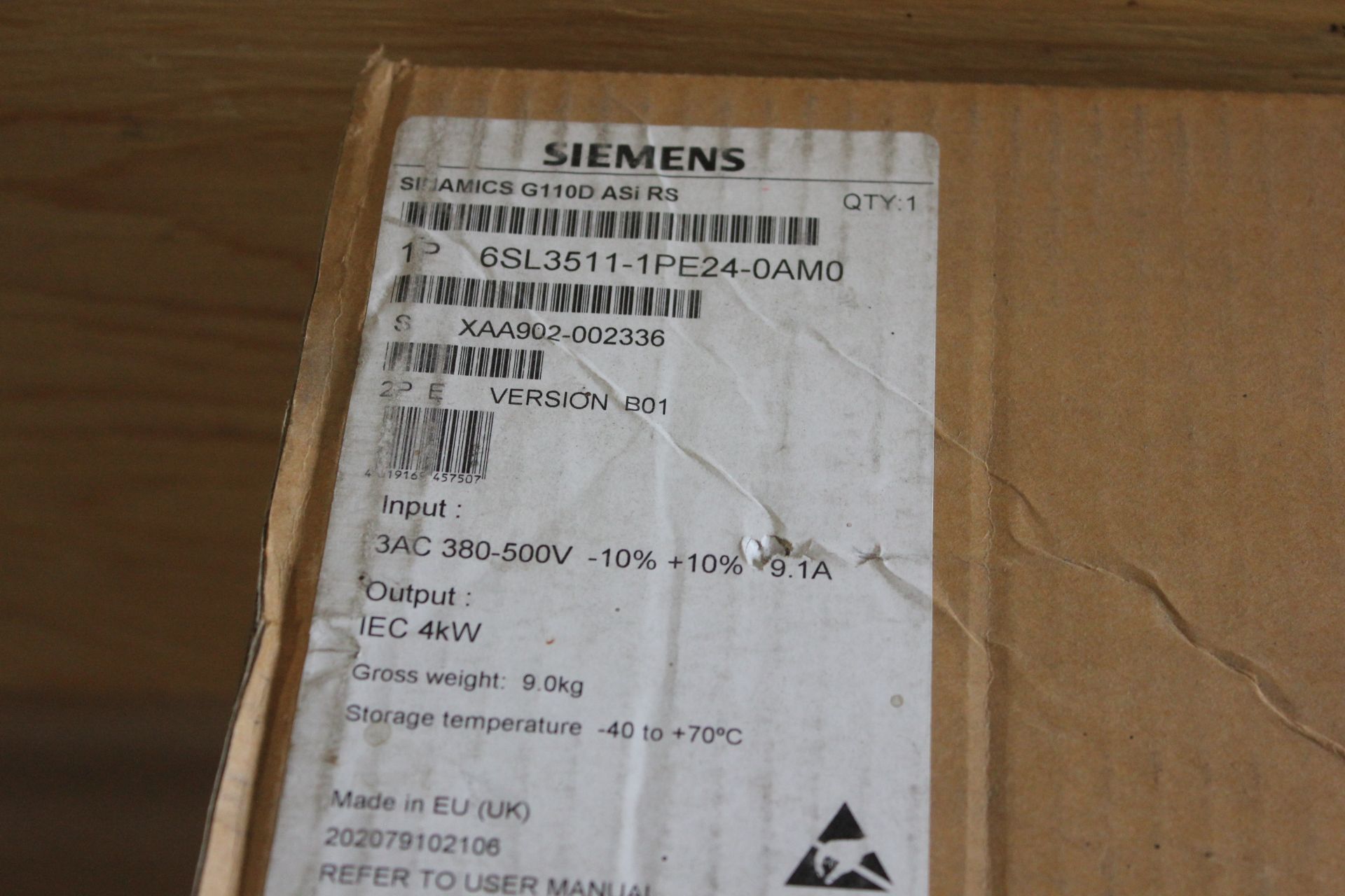 NEW SIEMENS SINAMICS V/hz DISTRIBUTED DRIVE - Image 2 of 8