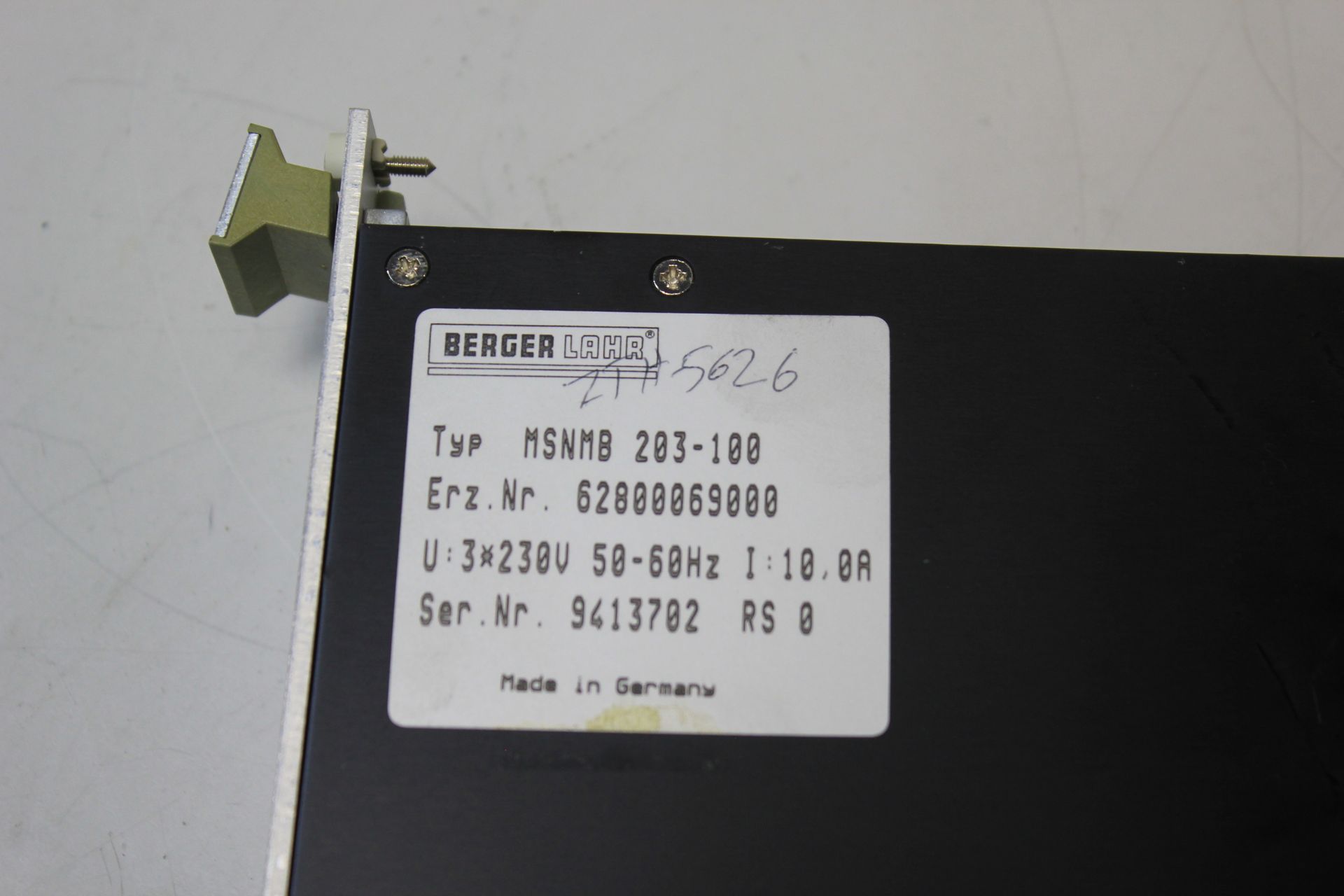 BERGER LAHR PLC MODULE - Image 4 of 4