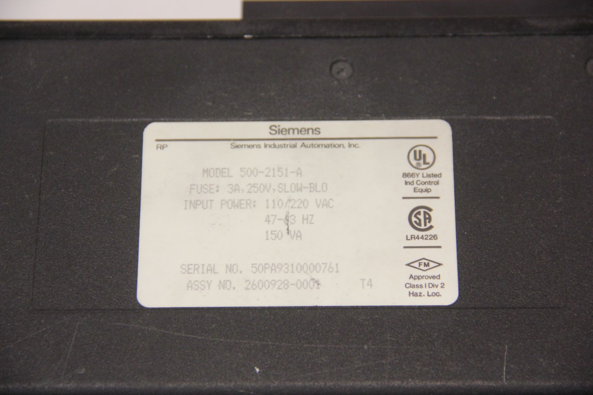 TEXAS INSTRUMENTS PLC POWER SUPPLY - Image 3 of 3