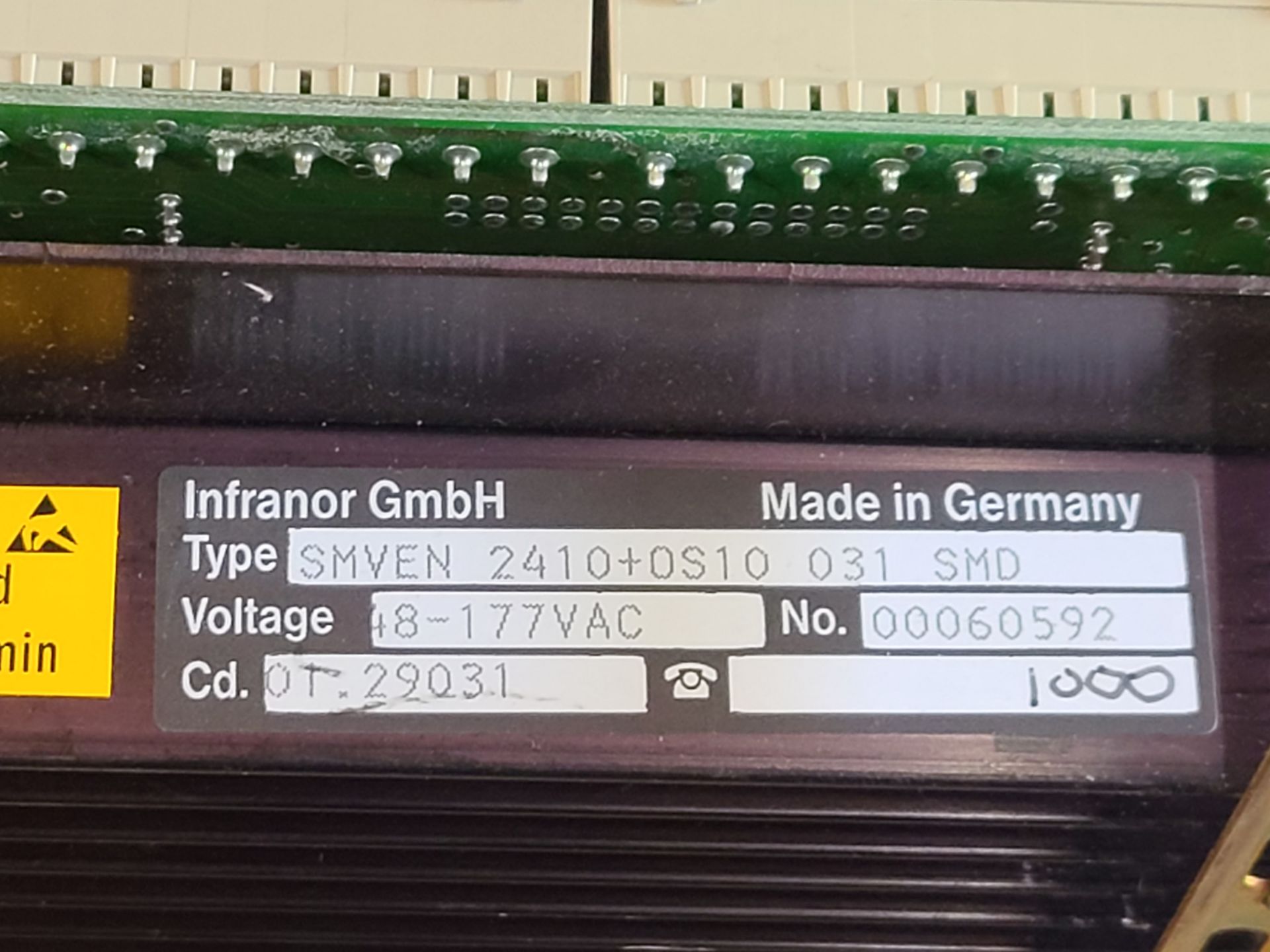 INFRANOR SERVO MODULE TRANSISTOR AMPLIFIER - Image 3 of 3