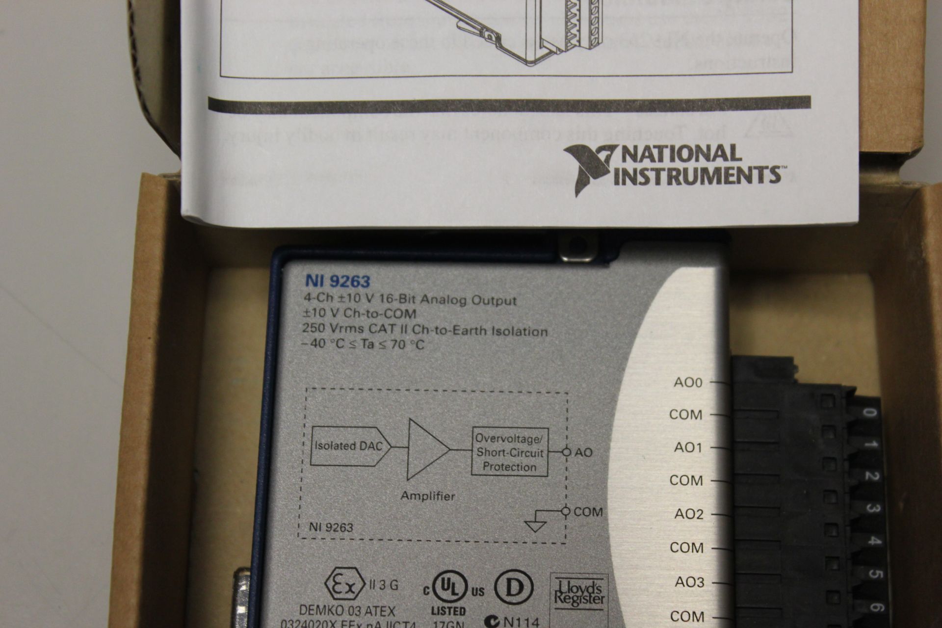 NEW NATIONAL INSTRUMENTS 9263 4-CHANNEL ANALOG OUTPUT MODULE - Image 5 of 6