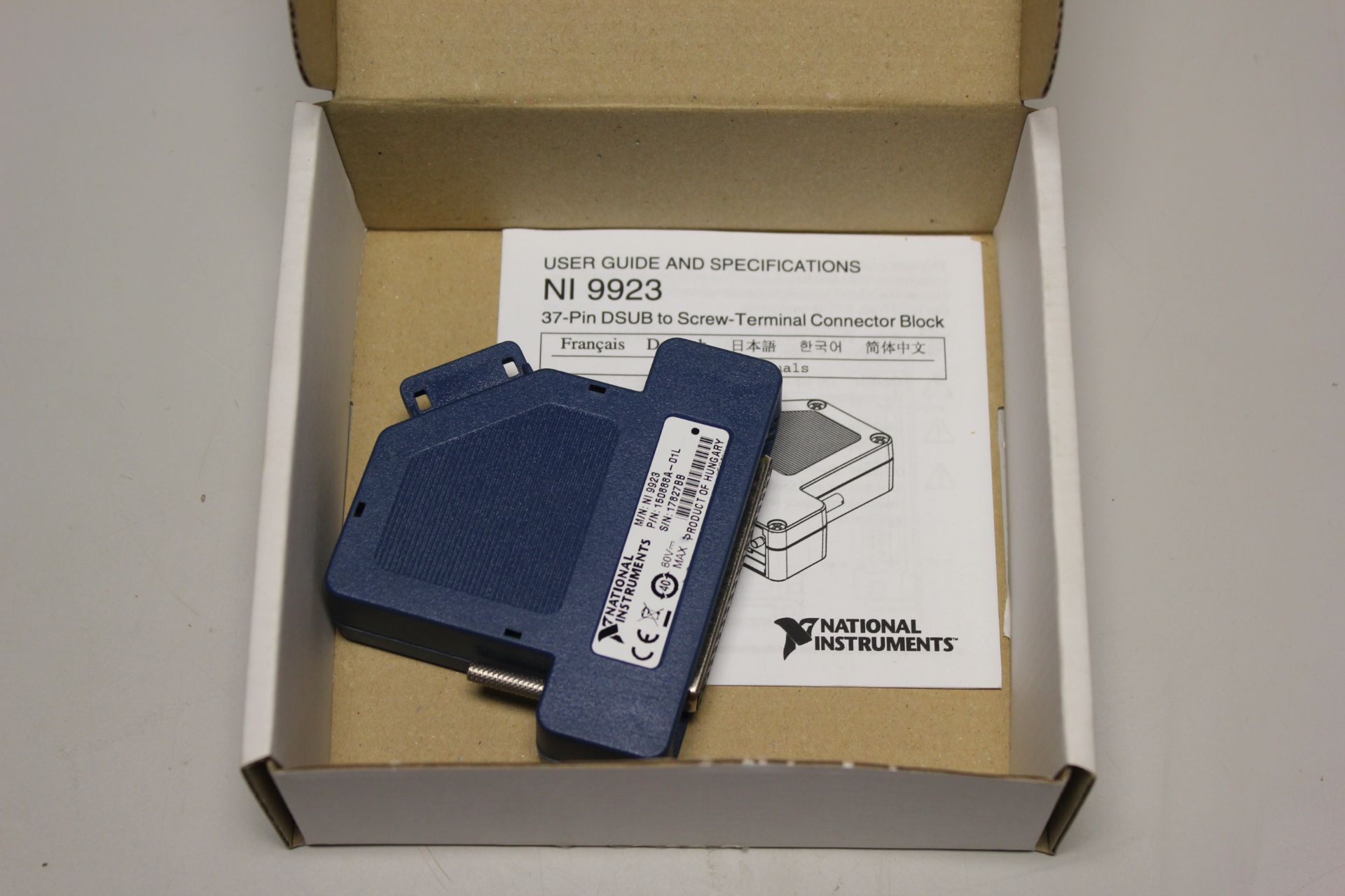 NEW NATIONAL INSTRUMENTS NI 9923 FRONT MOUNT TERMINAL BLOCK MODULE - Image 3 of 4