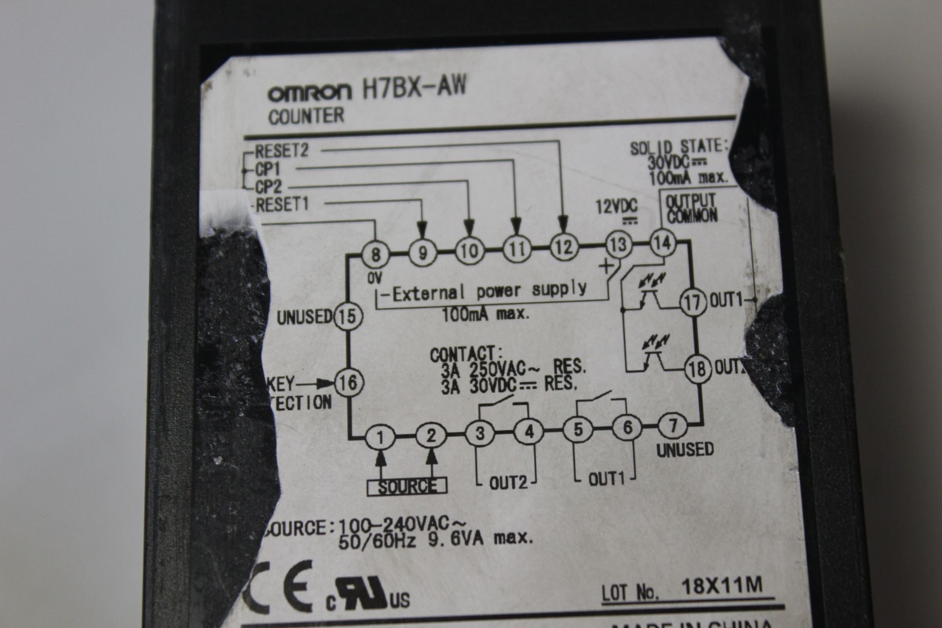 OMRON DIGITAL COUNTER - Image 3 of 6