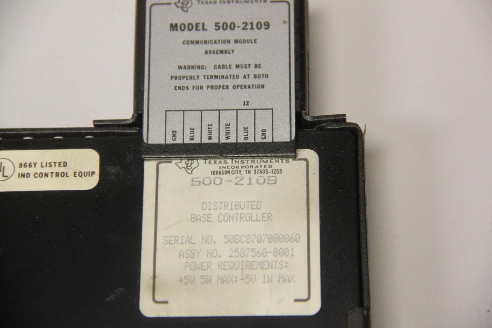 TEXAS INSTRUMENTS DISTRIBUTED BASE PLC CONTROLLER - Image 4 of 4