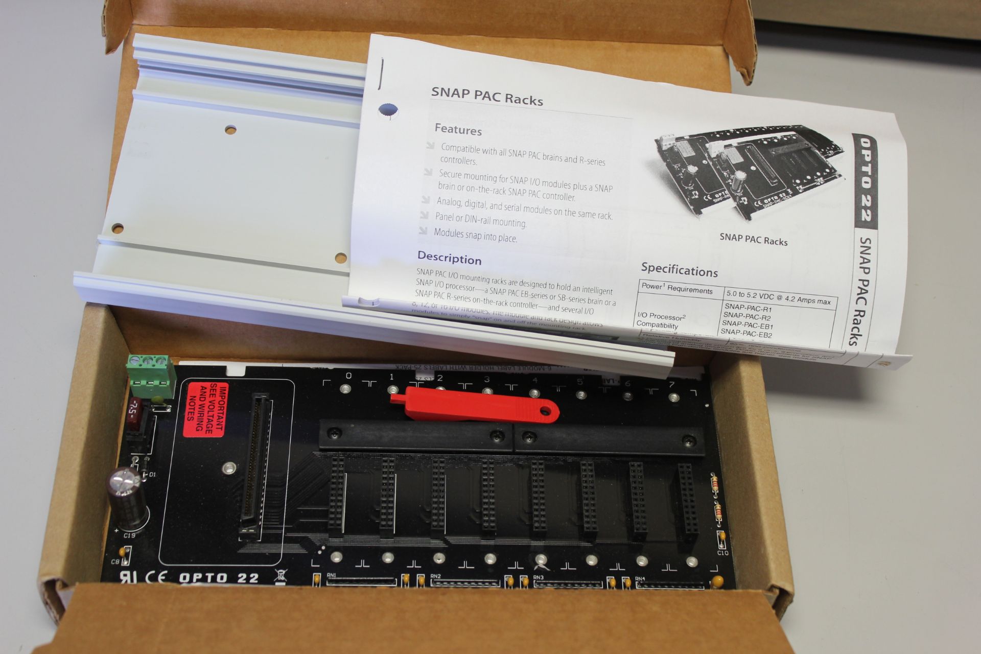 NEW OPTO 22 8 POSITION SNAP PAC RACK - Image 4 of 5